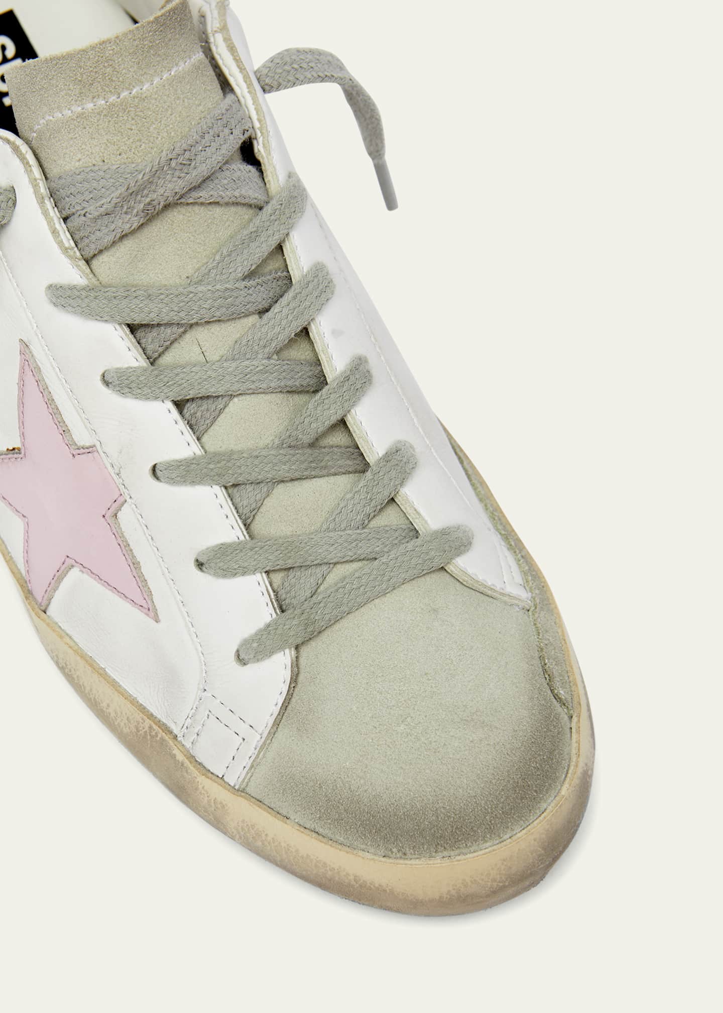 Golden Goose Superstar Mixed Leather Low-Top Sneakers Image 5 of 5