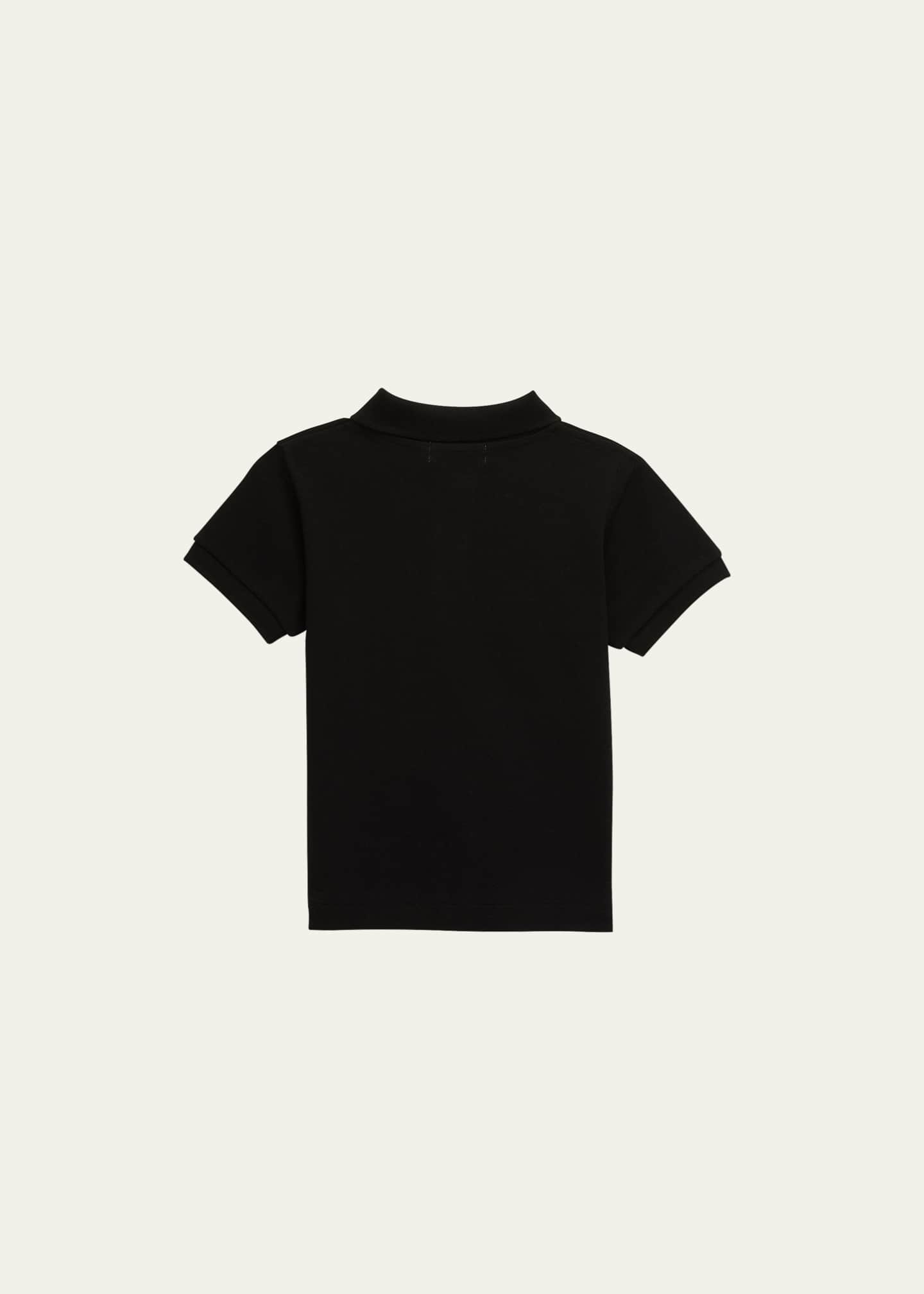Comme des Garcons Kid's Heart Graphic Polo Shirt, Size 2-6 Image 2 of 3