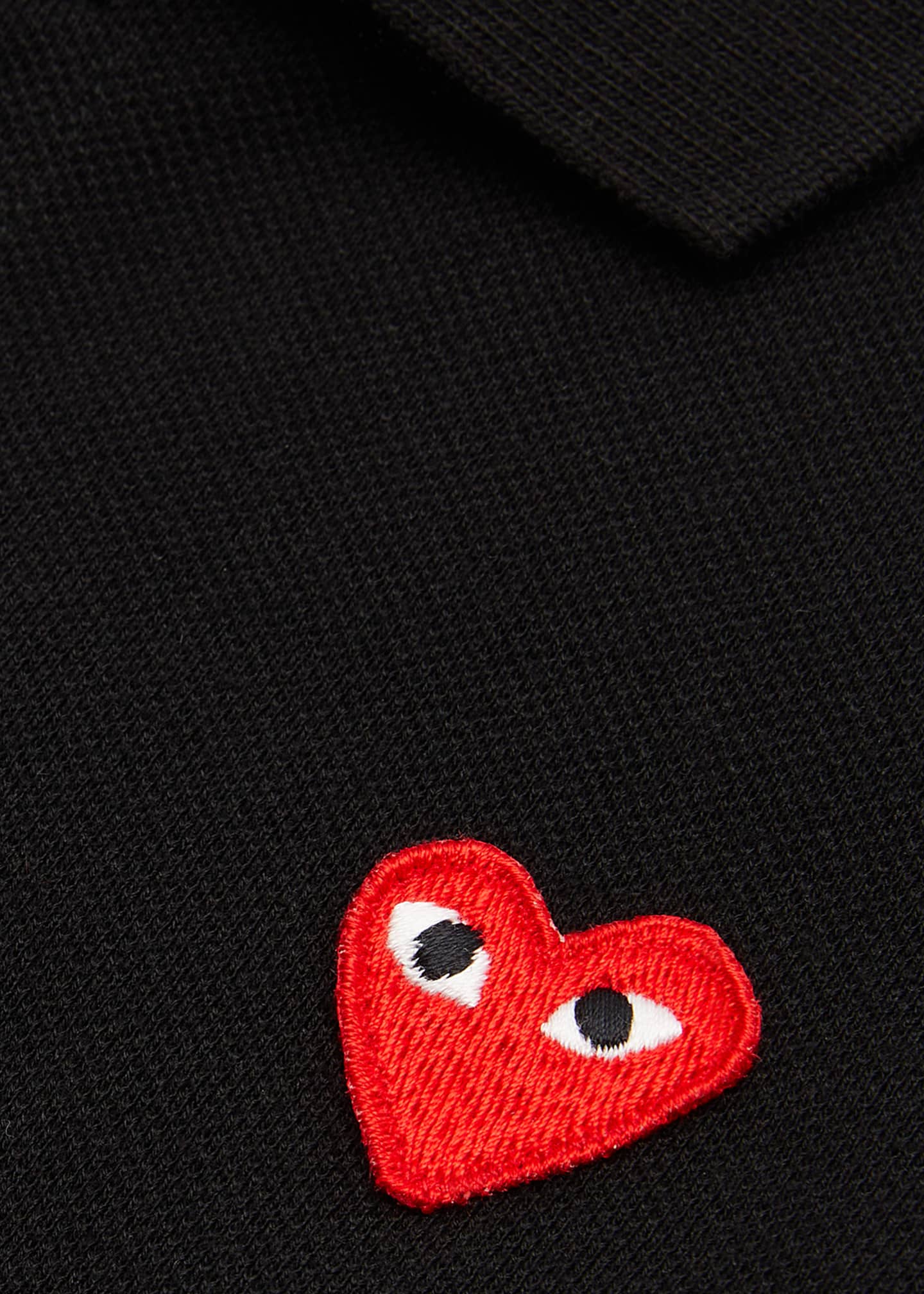 Comme des Garcons Kid's Heart Graphic Polo Shirt, Size 2-6 Image 3 of 3