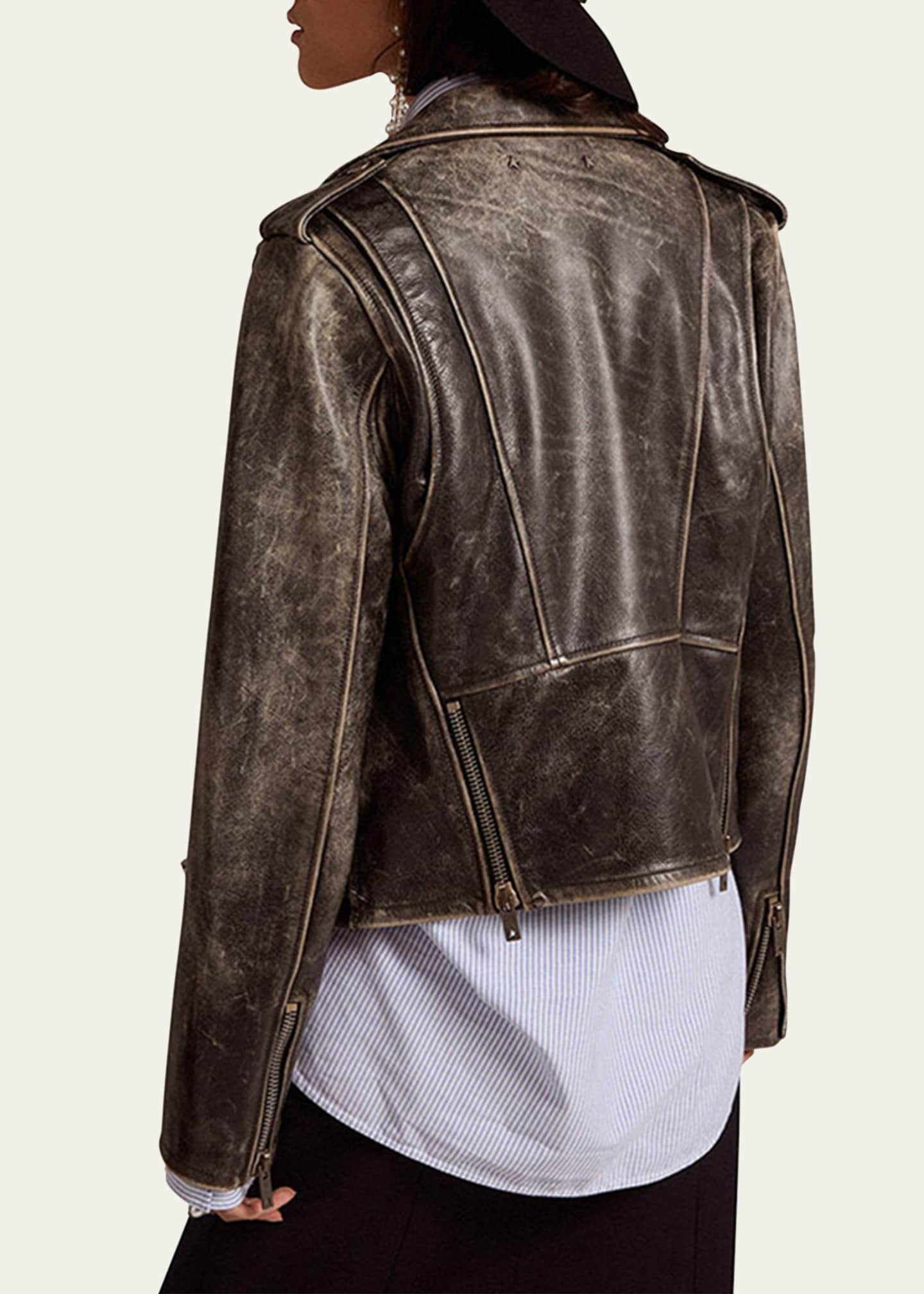 Golden goose biker new arrivals jacket
