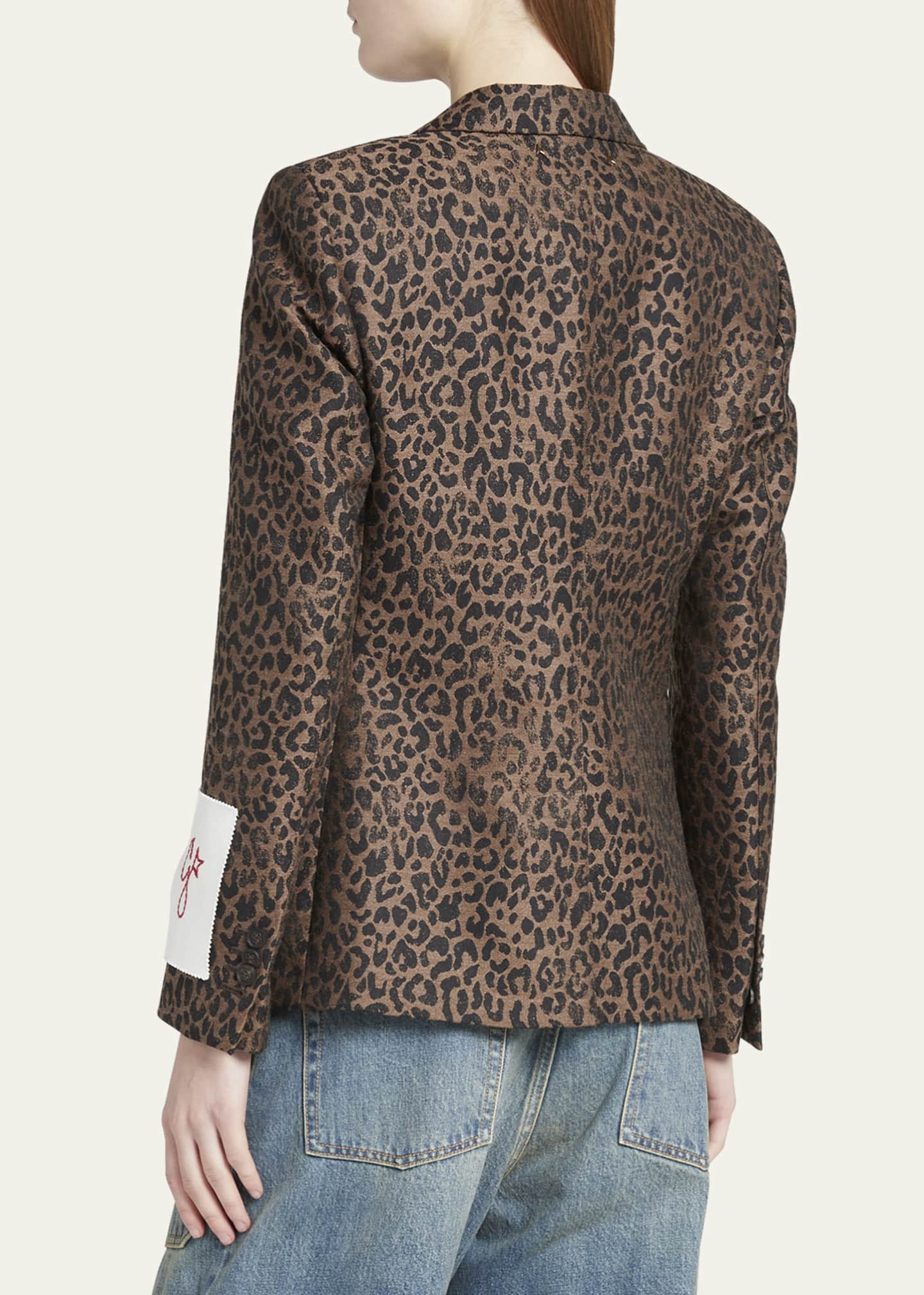 Golden Goose Leopard Jacquard Wool Blazer - Bergdorf Goodman