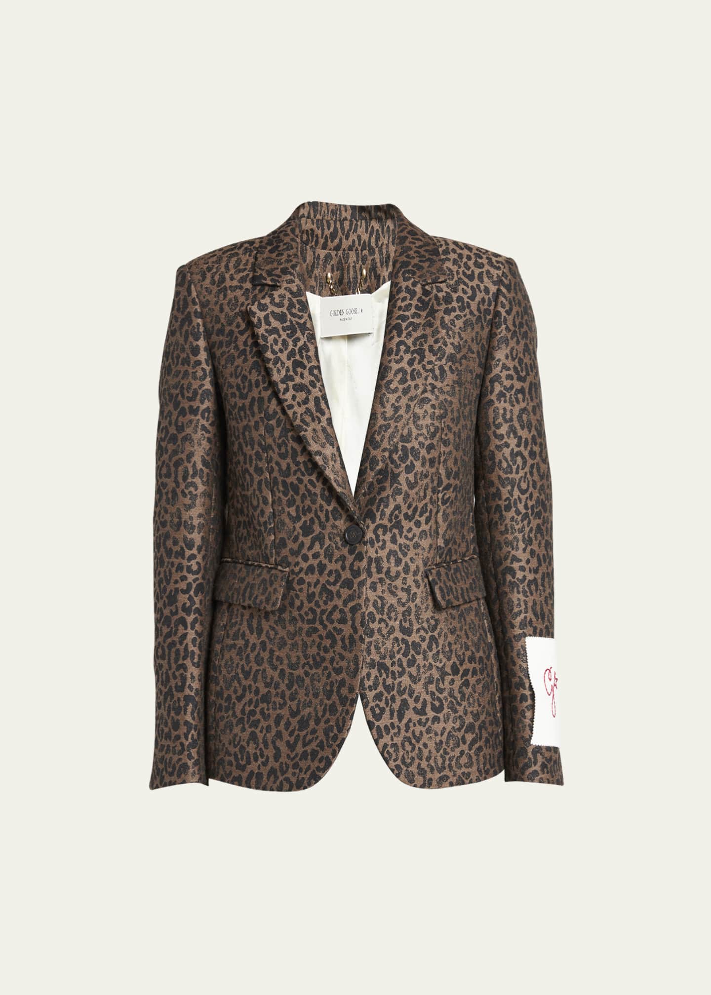 ジャケット GOLDEN GOOSE BLAZERS Beige Blazer with striped pattern Golden Goose - Vitkac AS