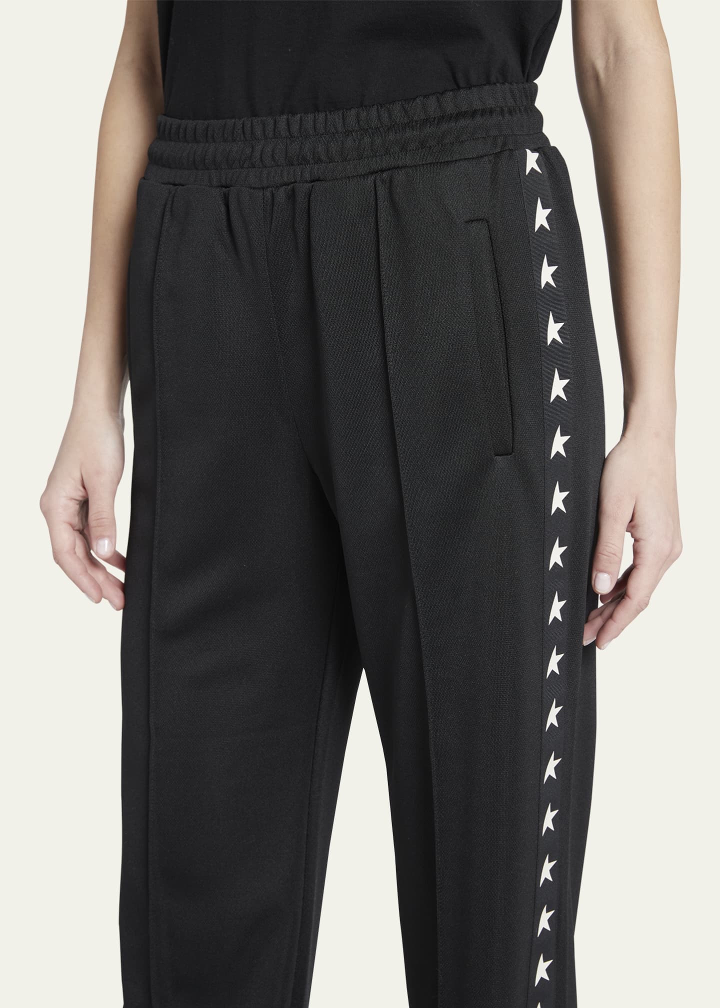 パンツ Golden  Wide-Leg Joggers With Star Motifs Golden Goose Star Collection Wide-Leg Track Pants | Neiman