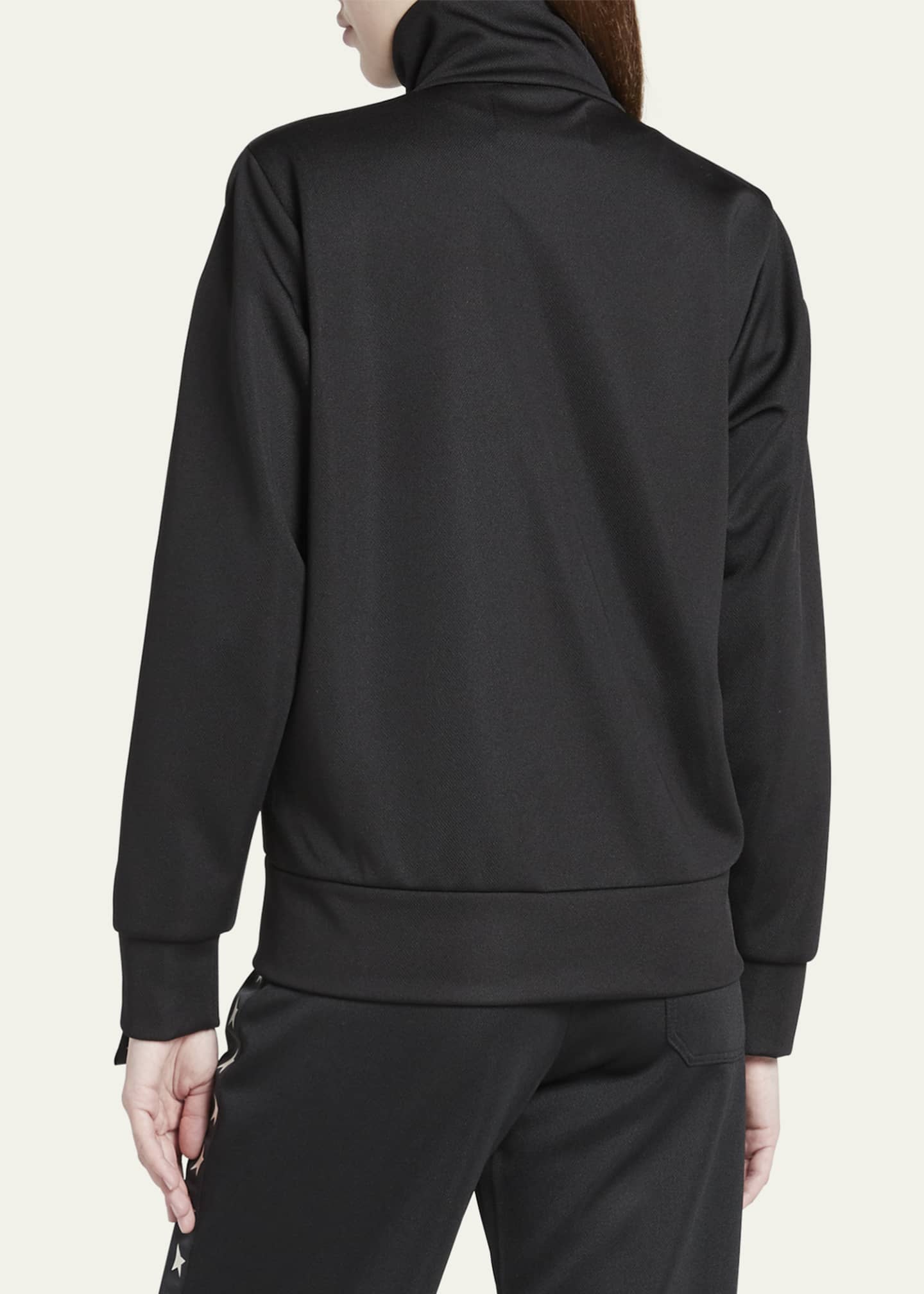 Golden Goose Grosgrain-Trim Tech Jersey Track Jacket Image 3 of 5