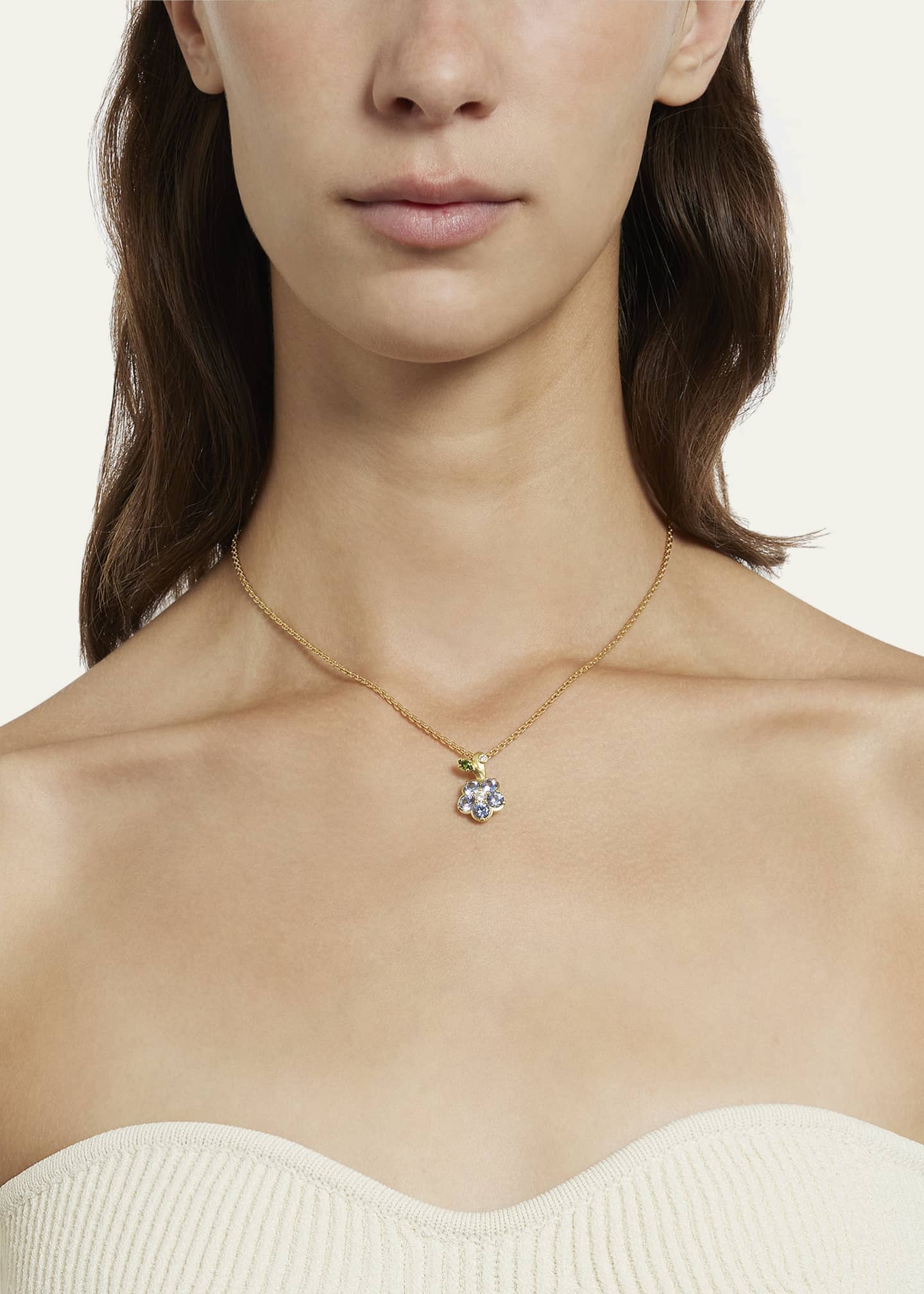 Paul Morelli Wild Child Charm with Diamonds, Blue Sapphires and Tsavorite Image 2 of 4