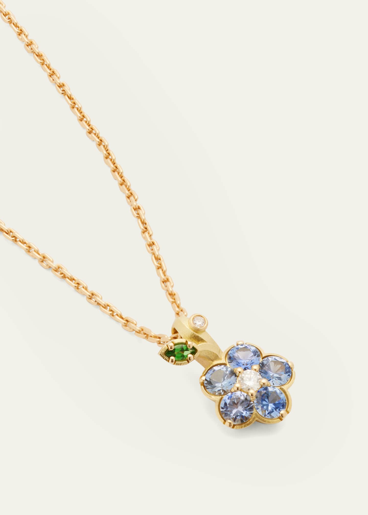 Paul Morelli Wild Child Charm with Diamonds, Blue Sapphires and Tsavorite Image 3 of 4