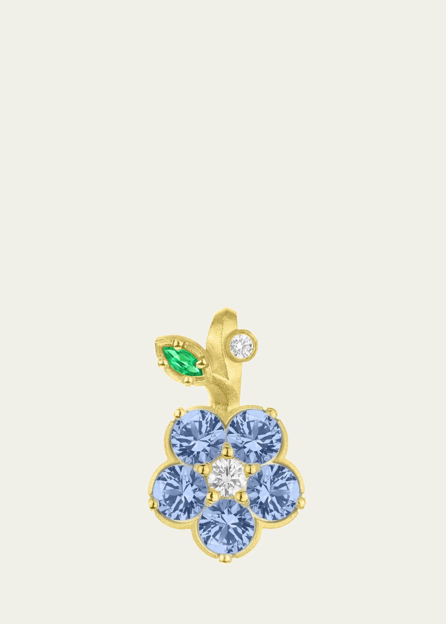 Paul Morelli Wild Child Charm with Diamonds, Blue Sapphires and Tsavorite Image 1 of 4
