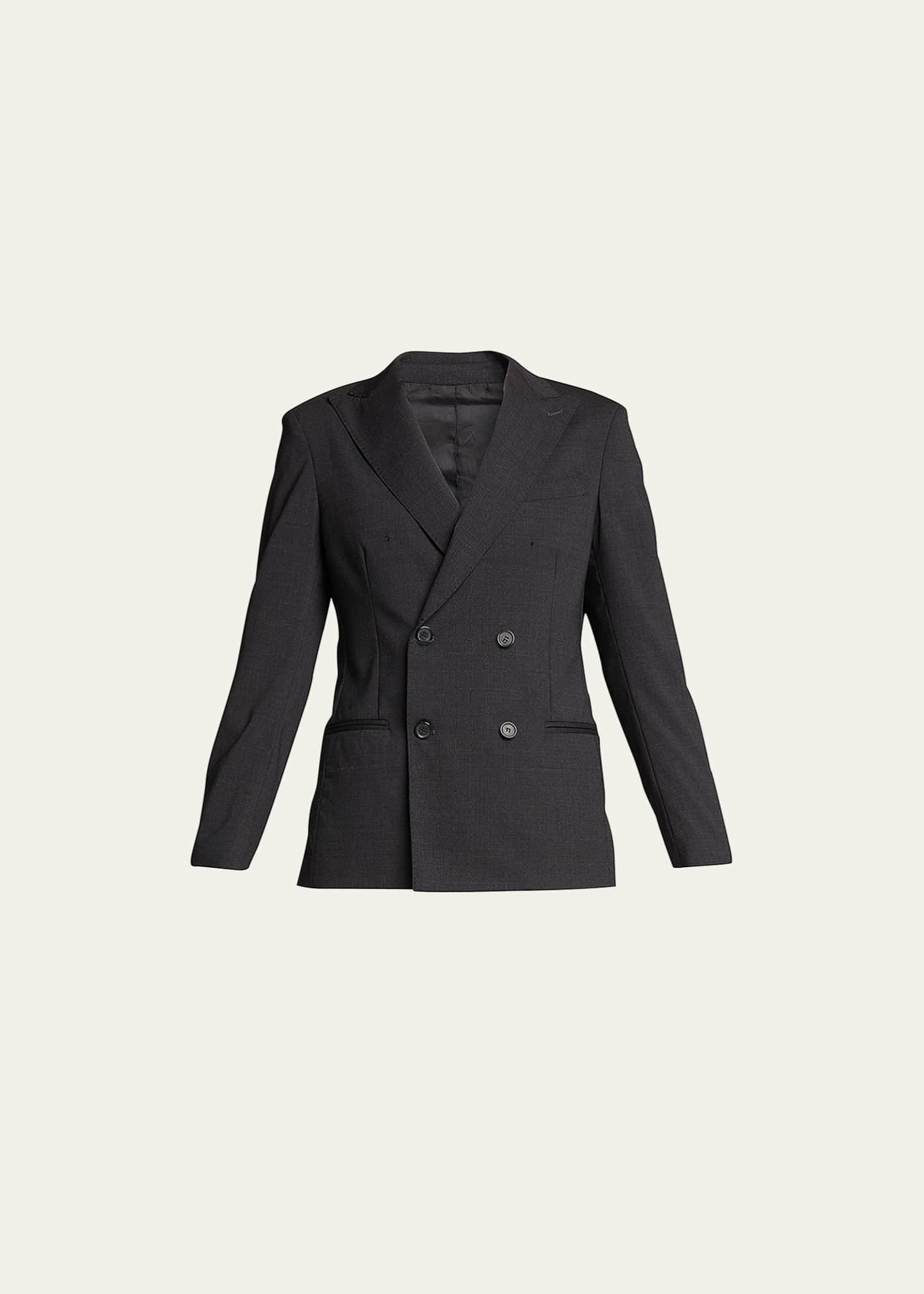 HOMMEGIRLS Double-Breasted Wool Blazer Image 1 of 5