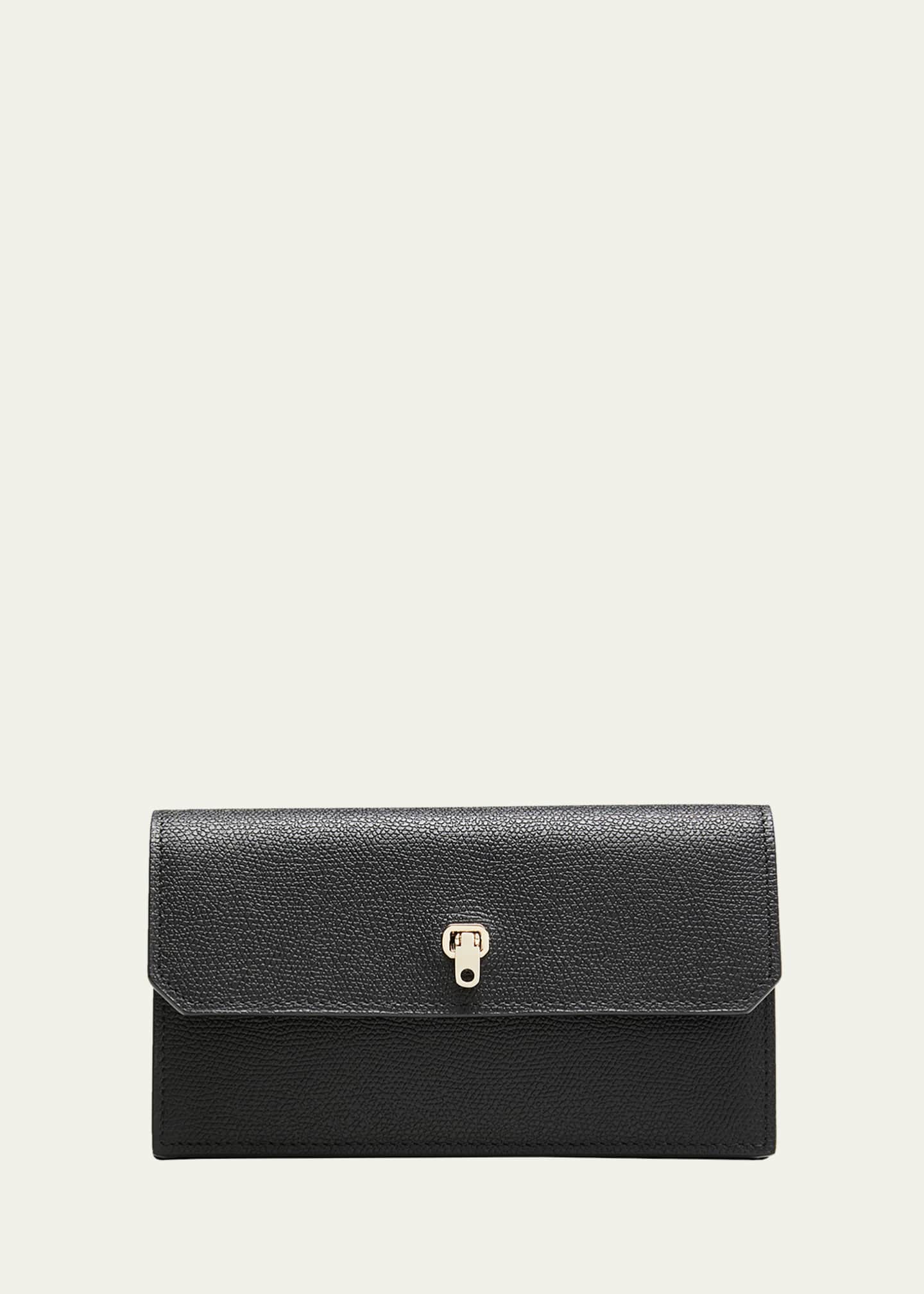 Valextra Brera Flap Leather Wallet Image 1 of 4