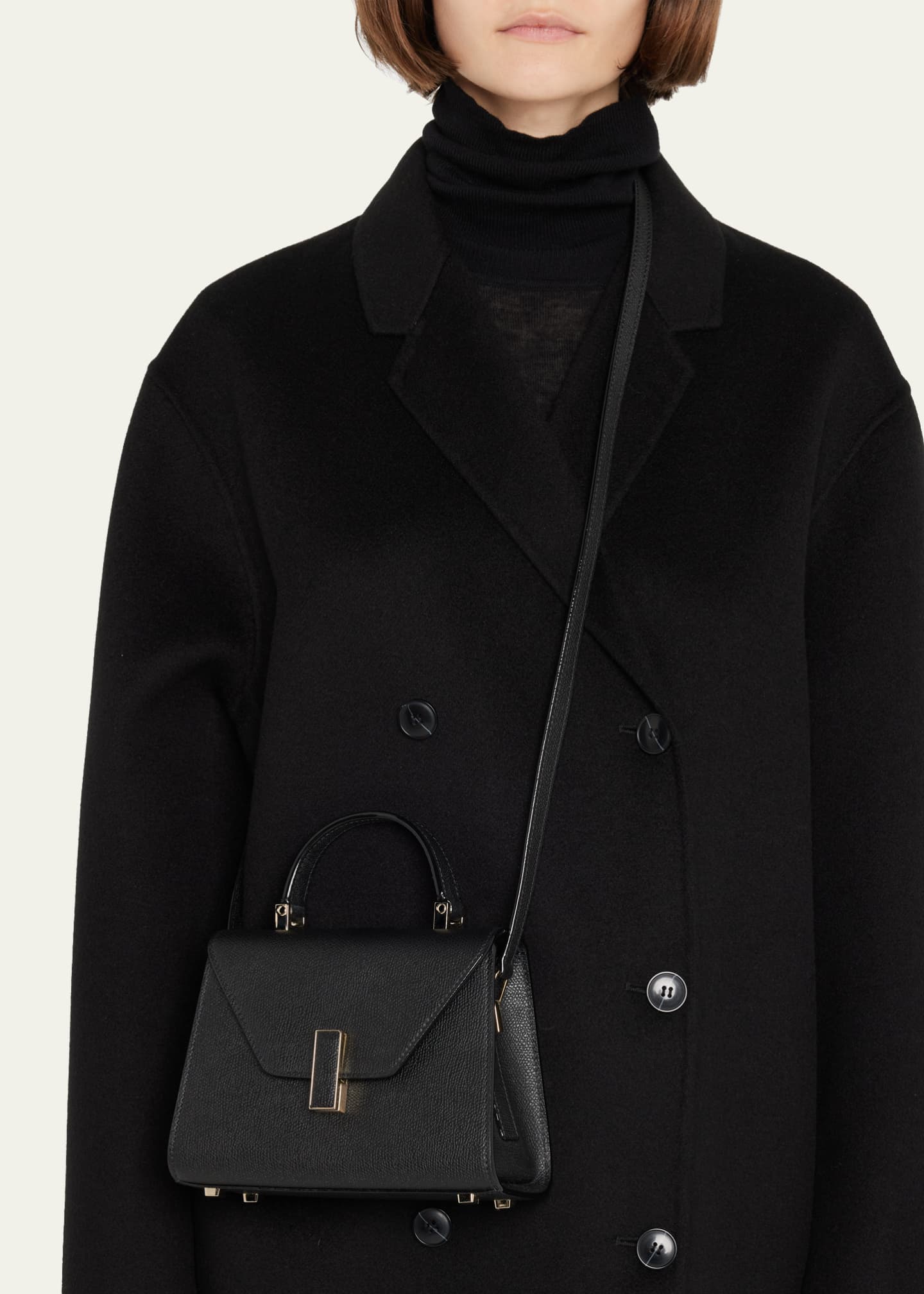 Valextra Iside XS Leather Top-Handle Bag Image 2 of 6