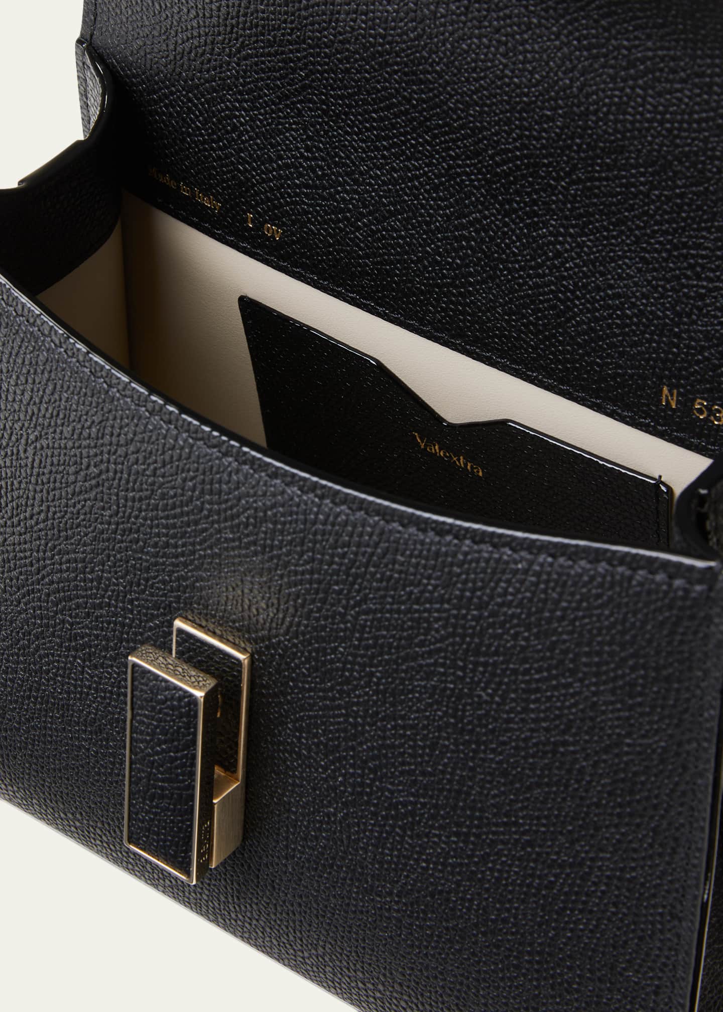 Valextra Iside XS Leather Top-Handle Bag Image 4 of 6