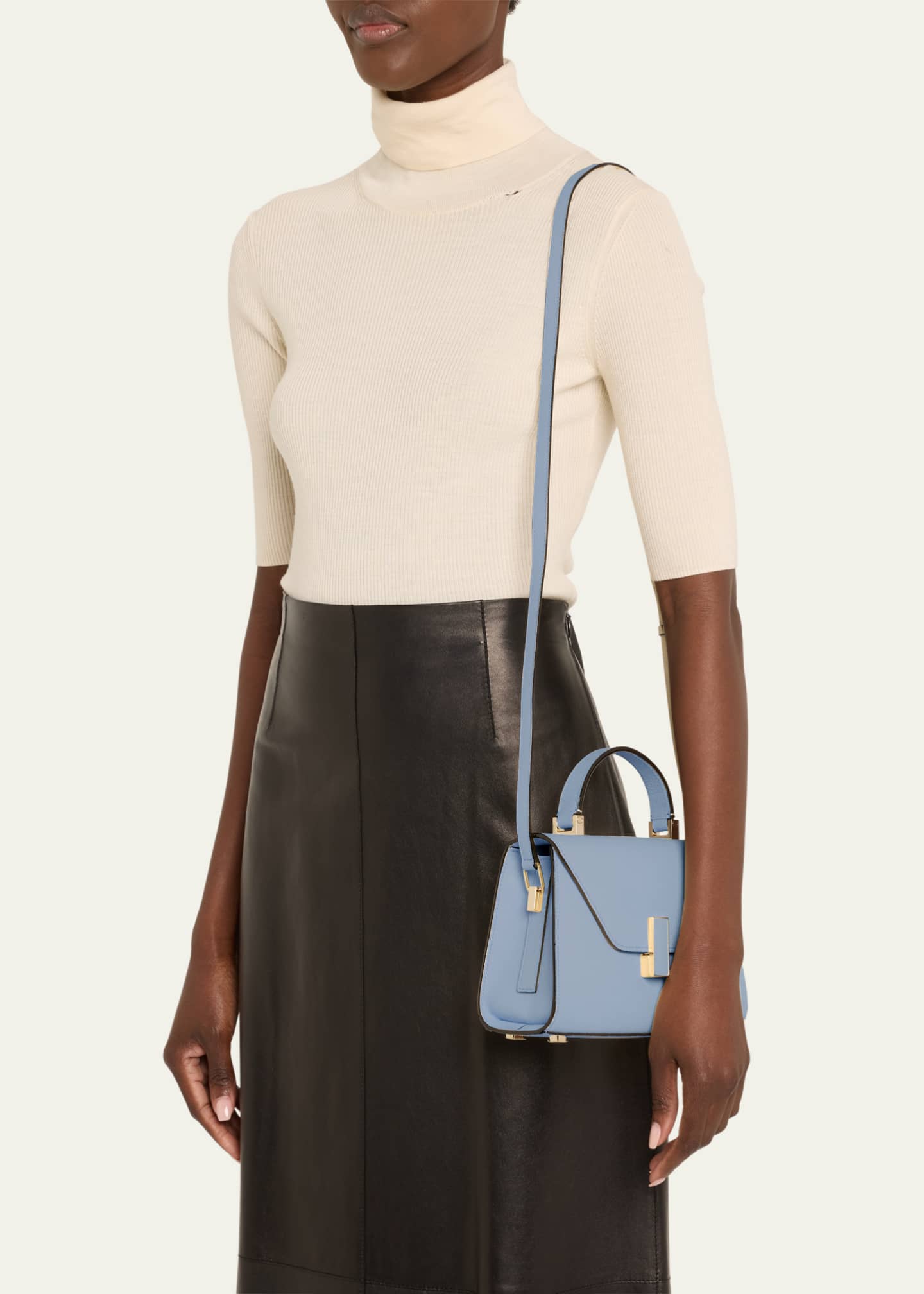Valextra Iside XS Leather Top-Handle Bag Image 2 of 6