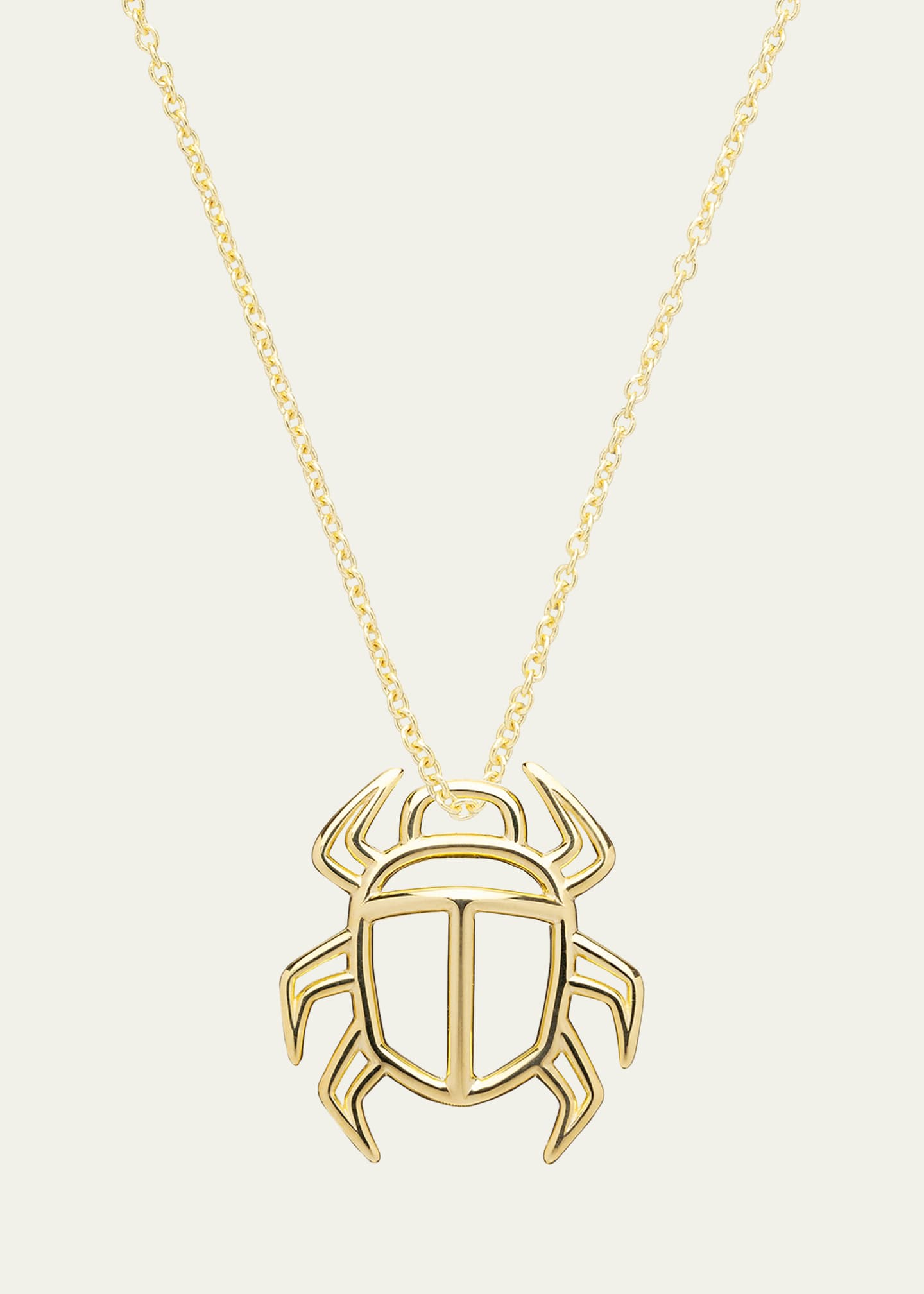 Aliita Beetle Necklace in 9k Gold