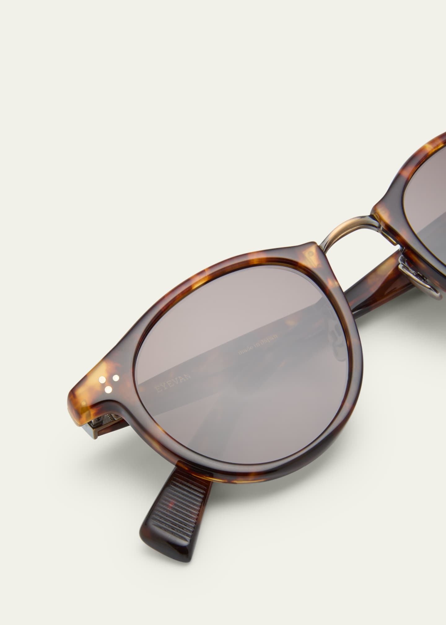 Eyevan Men s 566 Round Acetate Sunglasses