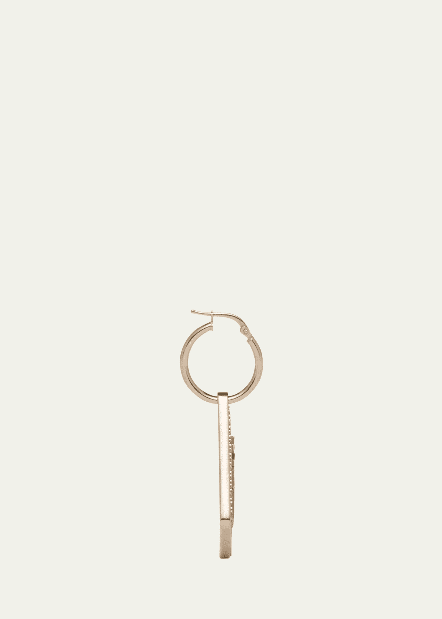 Prada Crystal Logo Symbole Left Earring - Bergdorf Goodman