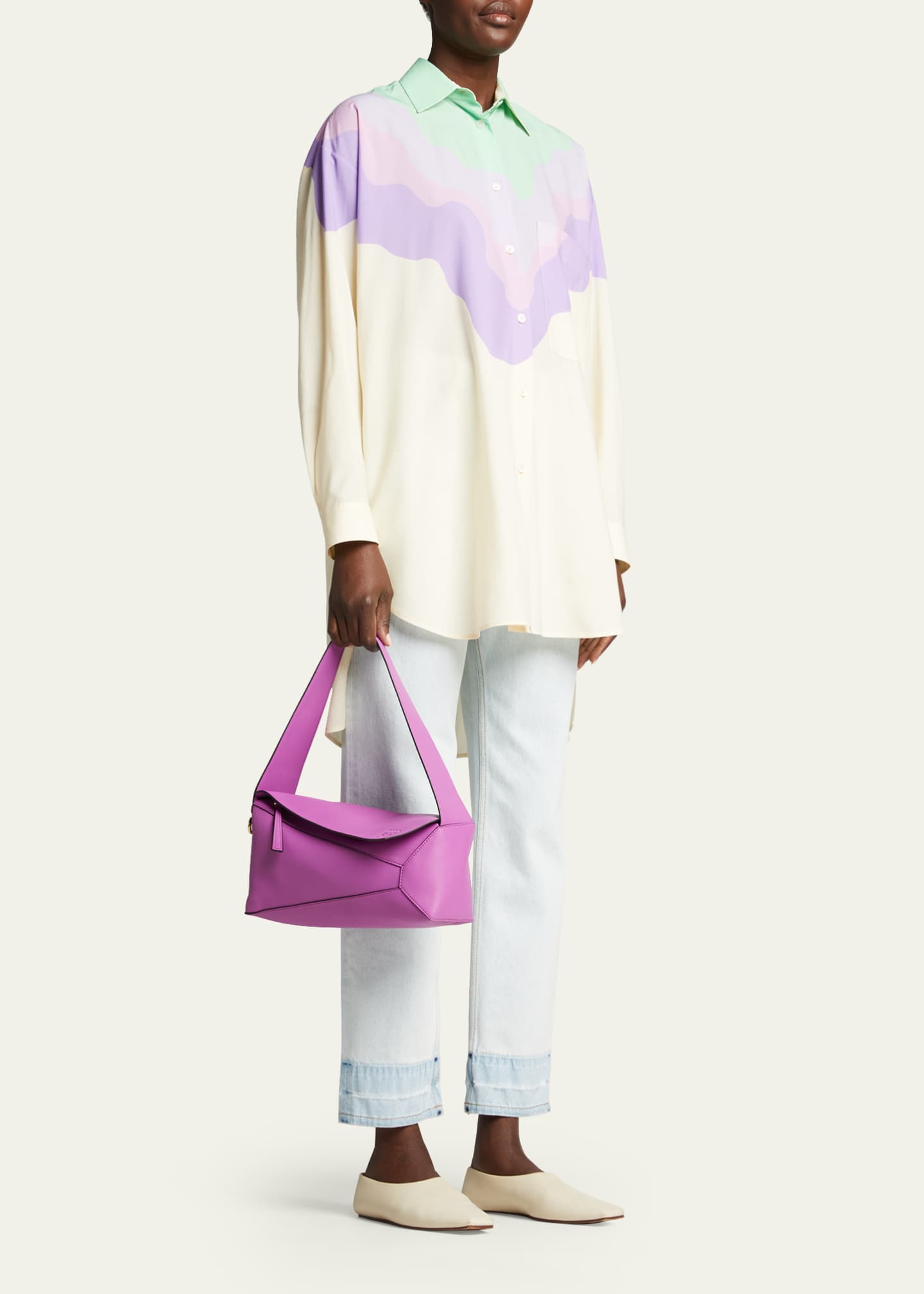 Loewe Puzzle Calfskin Hobo Bag Bergdorf Goodman