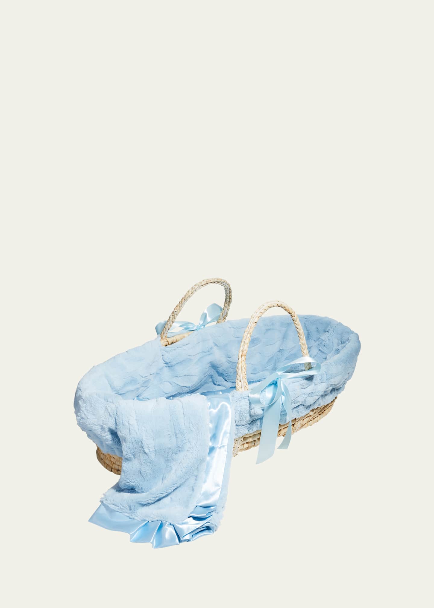 Little Scoops Blue Receiving Blanket And Basket Set Image 1 of 5