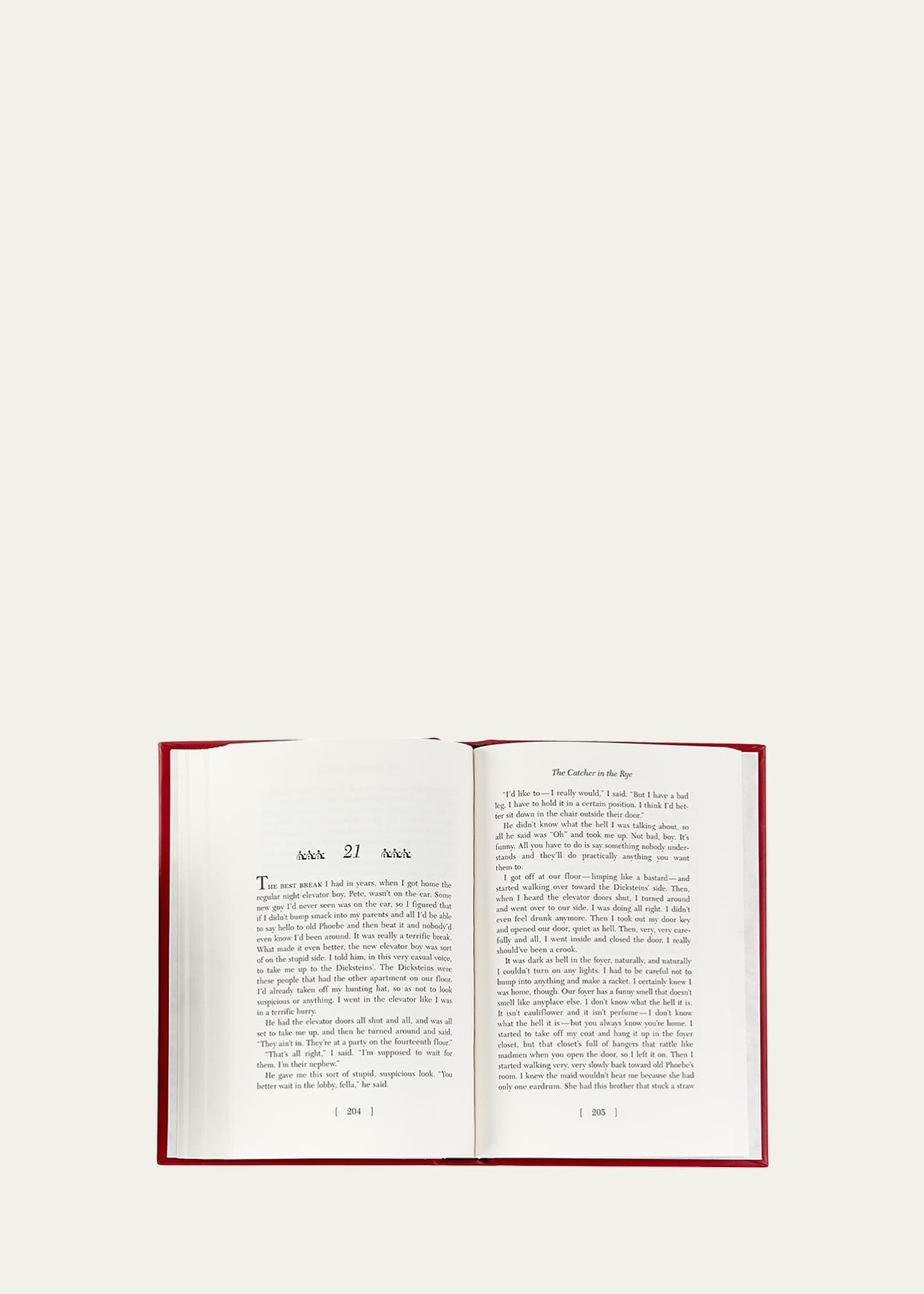Graphic Image "The Catcher in the Rye" Leather Bound Book by J.D. Salinger Image 4 of 5