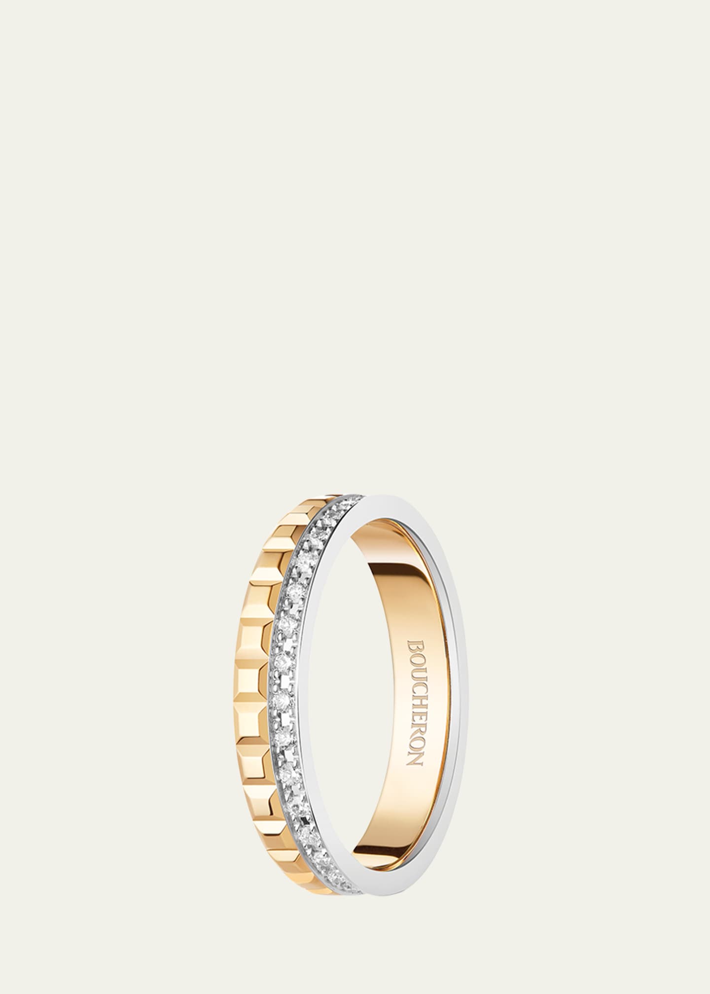Boucheron Yellow Gold and White Gold Quatre Diamond Ring Image 2 of 3