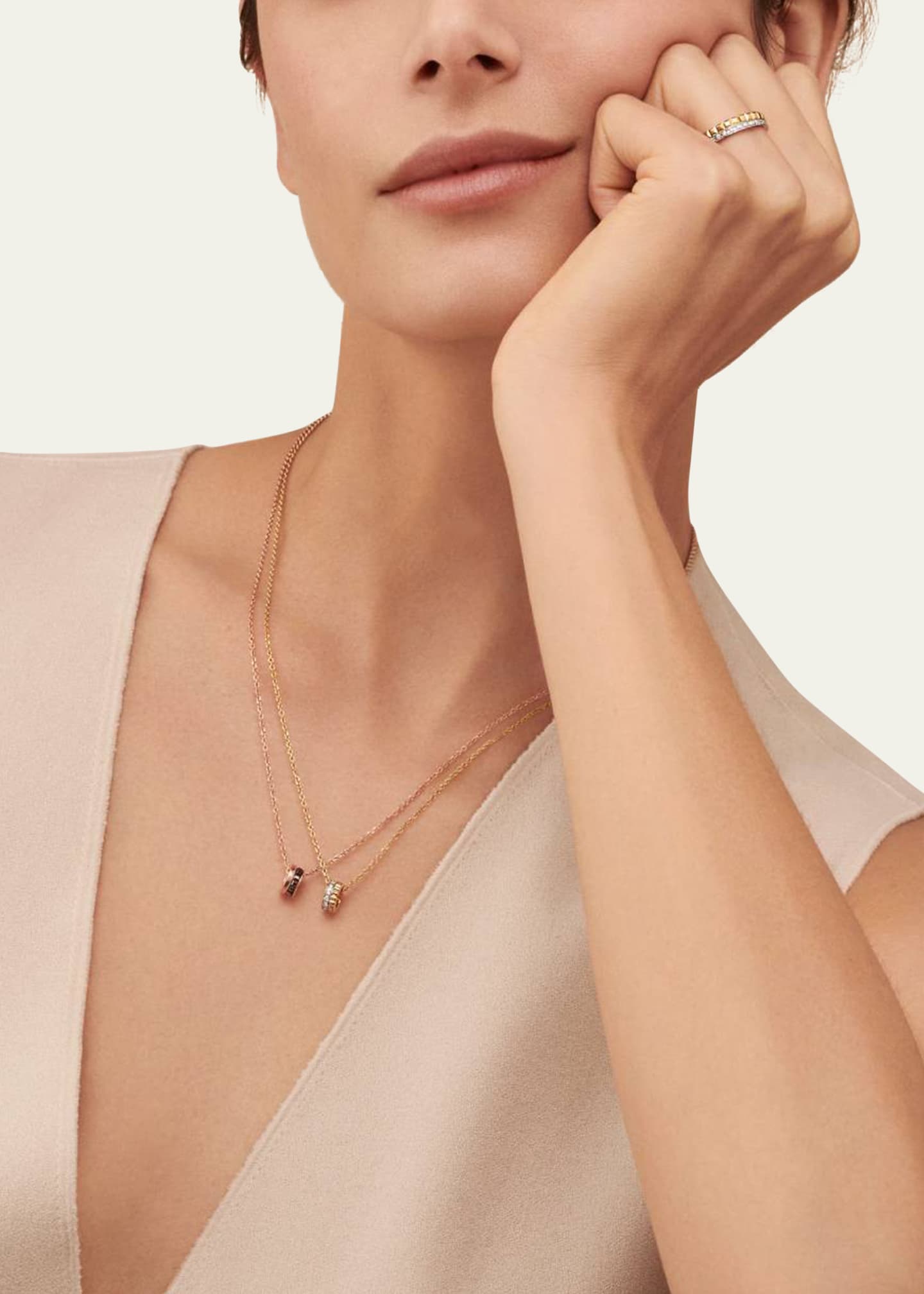 Boucheron 18k Yellow Gold Quatre Radiant Edition Diamond Pendant Image 2 of 4