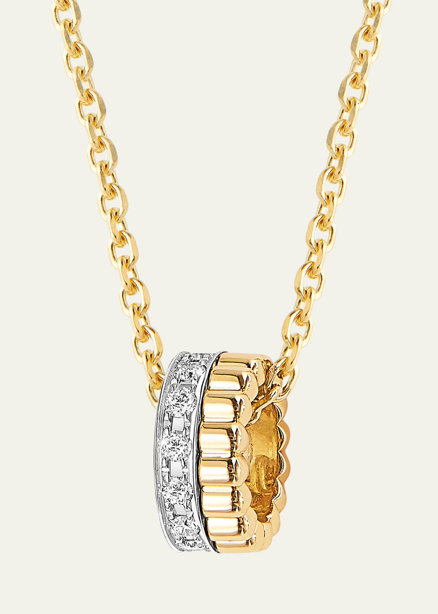 Boucheron 18k Yellow Gold Quatre Radiant Edition Diamond Pendant Image 4 of 4