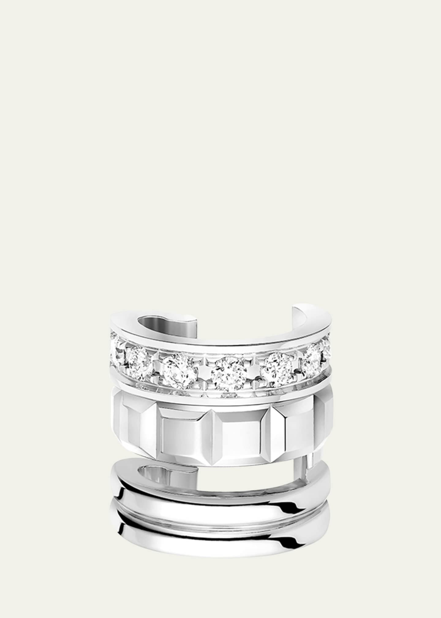 Boucheron White Gold Quatre Radiant Diamond Ear Clip, Single Image 3 of 4