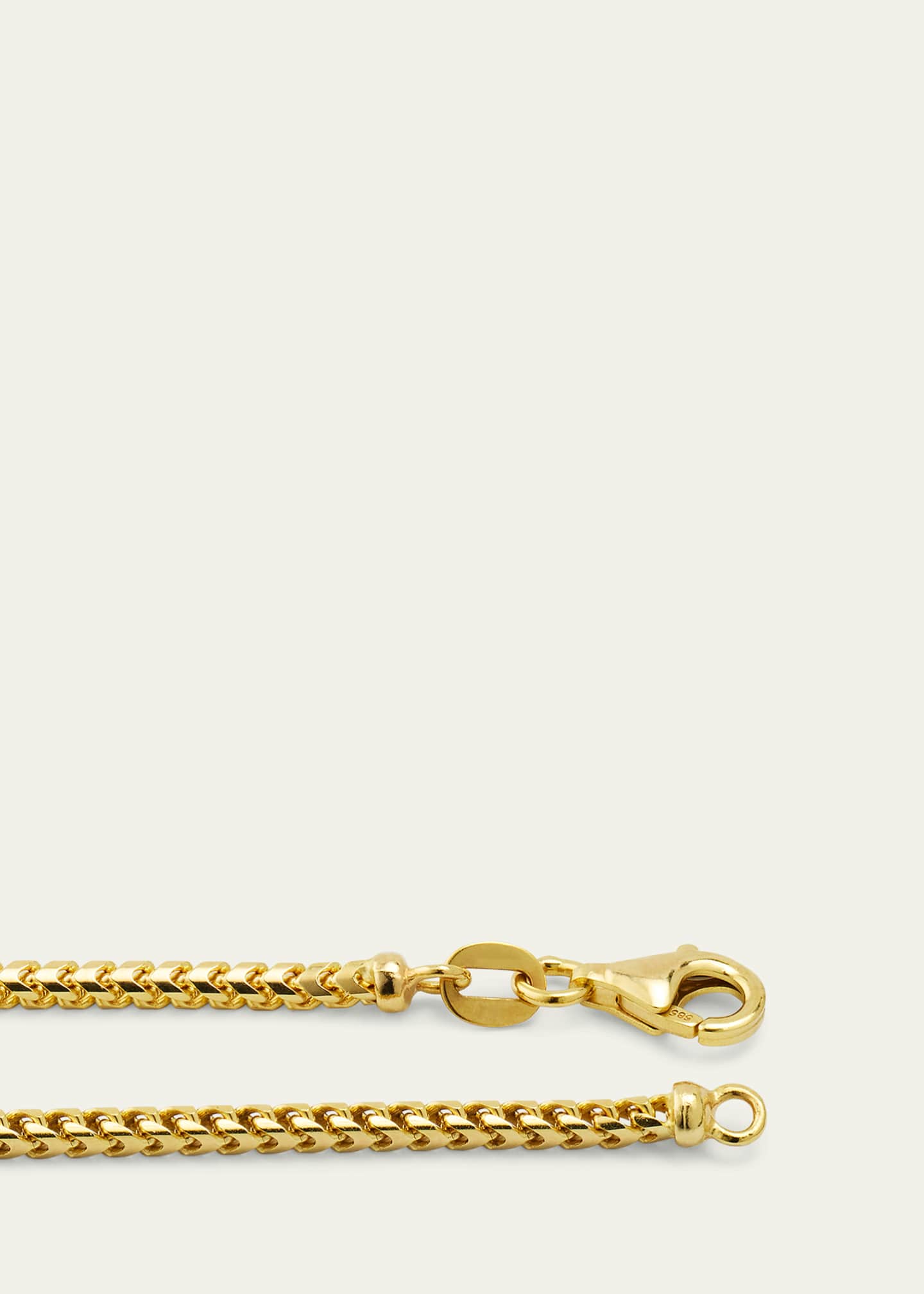 Bergdorf Goodman Men's 14K Yellow Gold Small Franco Chain Necklace, 26"L Image 4 of 4