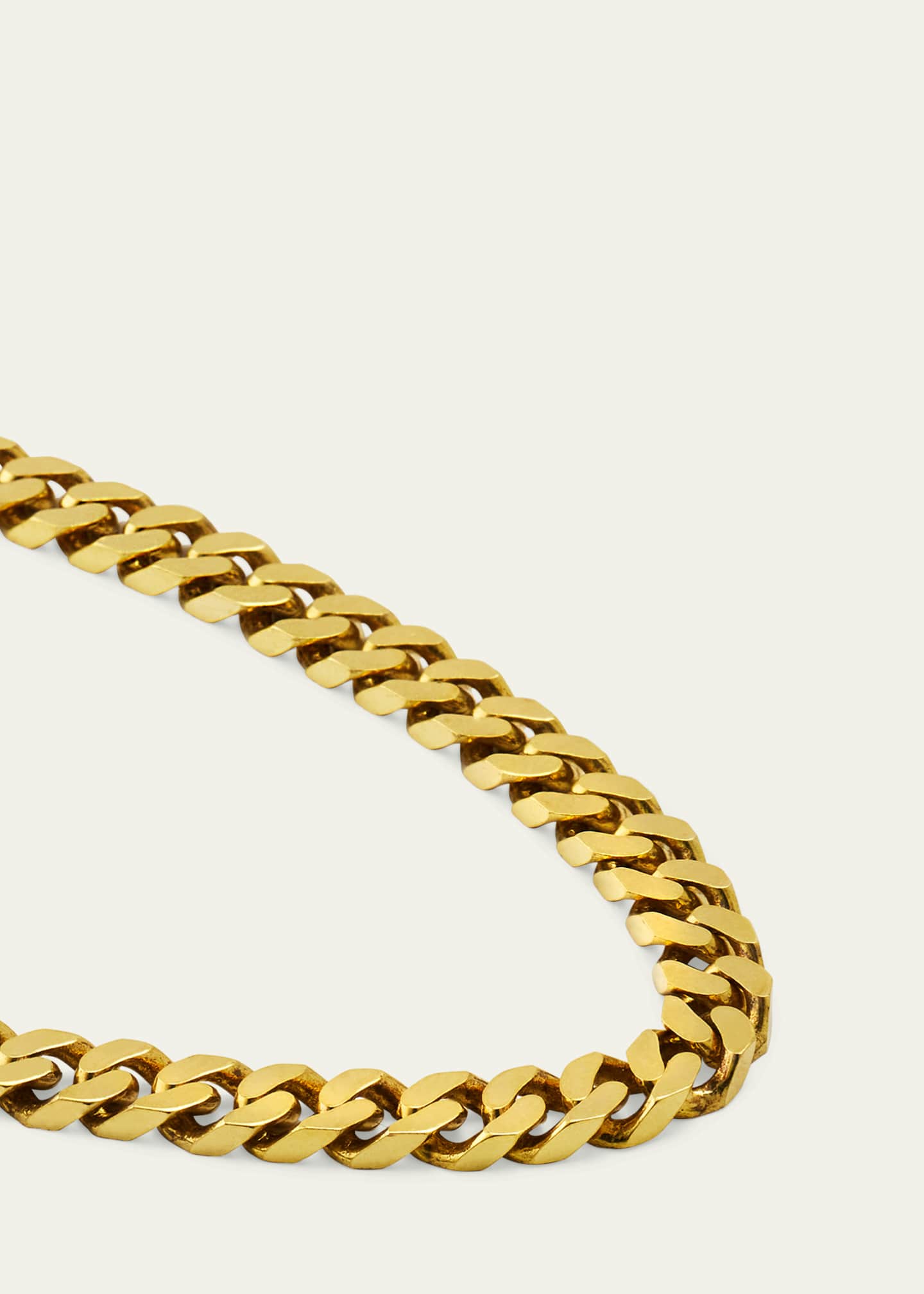Bergdorf Goodman Men's 14K Yellow Gold Large Cuban Chain Necklace, 18"L Image 3 of 4