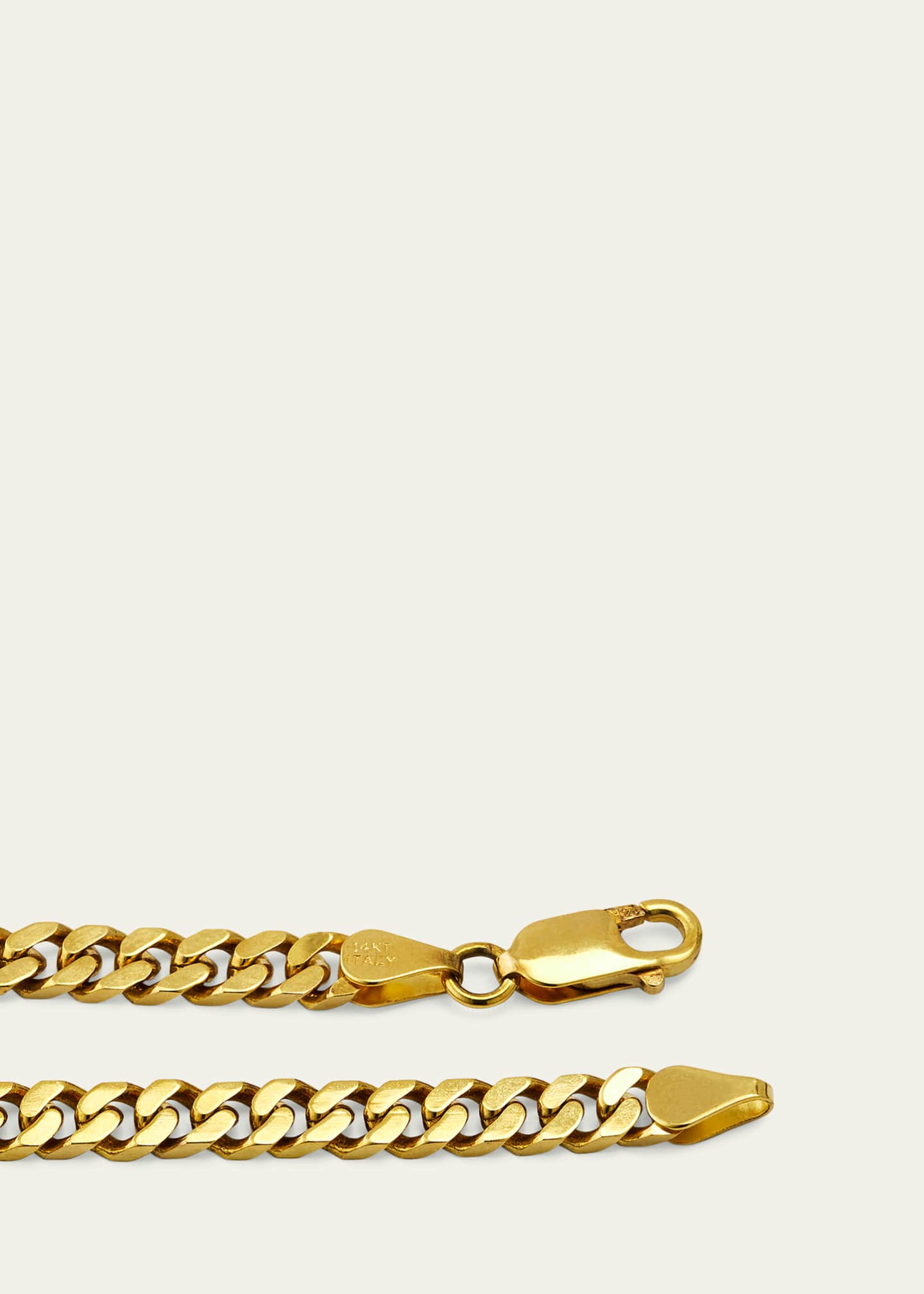 Bergdorf Goodman Men's 14K Yellow Gold Large Cuban Chain Necklace, 18"L Image 4 of 4