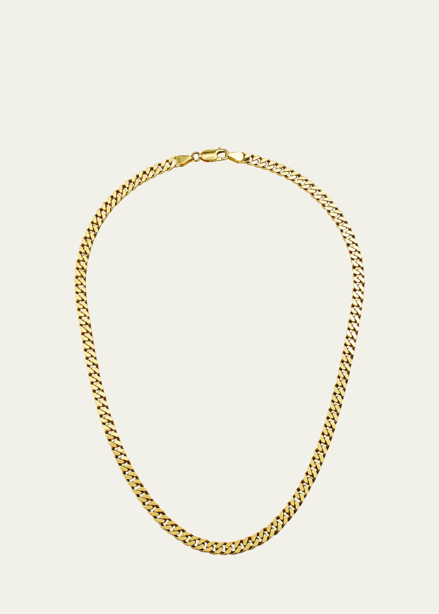 Bergdorf Goodman Men's 14K Yellow Gold Large Cuban Chain Necklace, 18"L Image 1 of 4