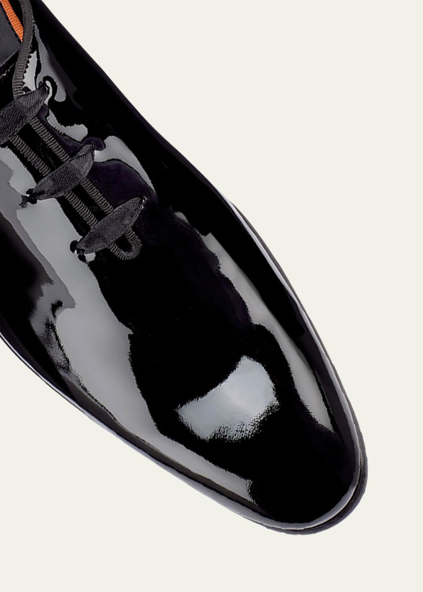 Santoni Men's Padova Patent Leather Oxfords Image 2 of 2