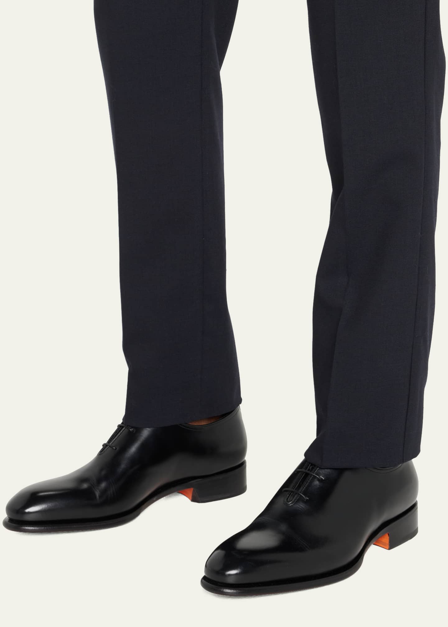 Santoni Men's People Leather Dress Oxfords Image 2 of 5