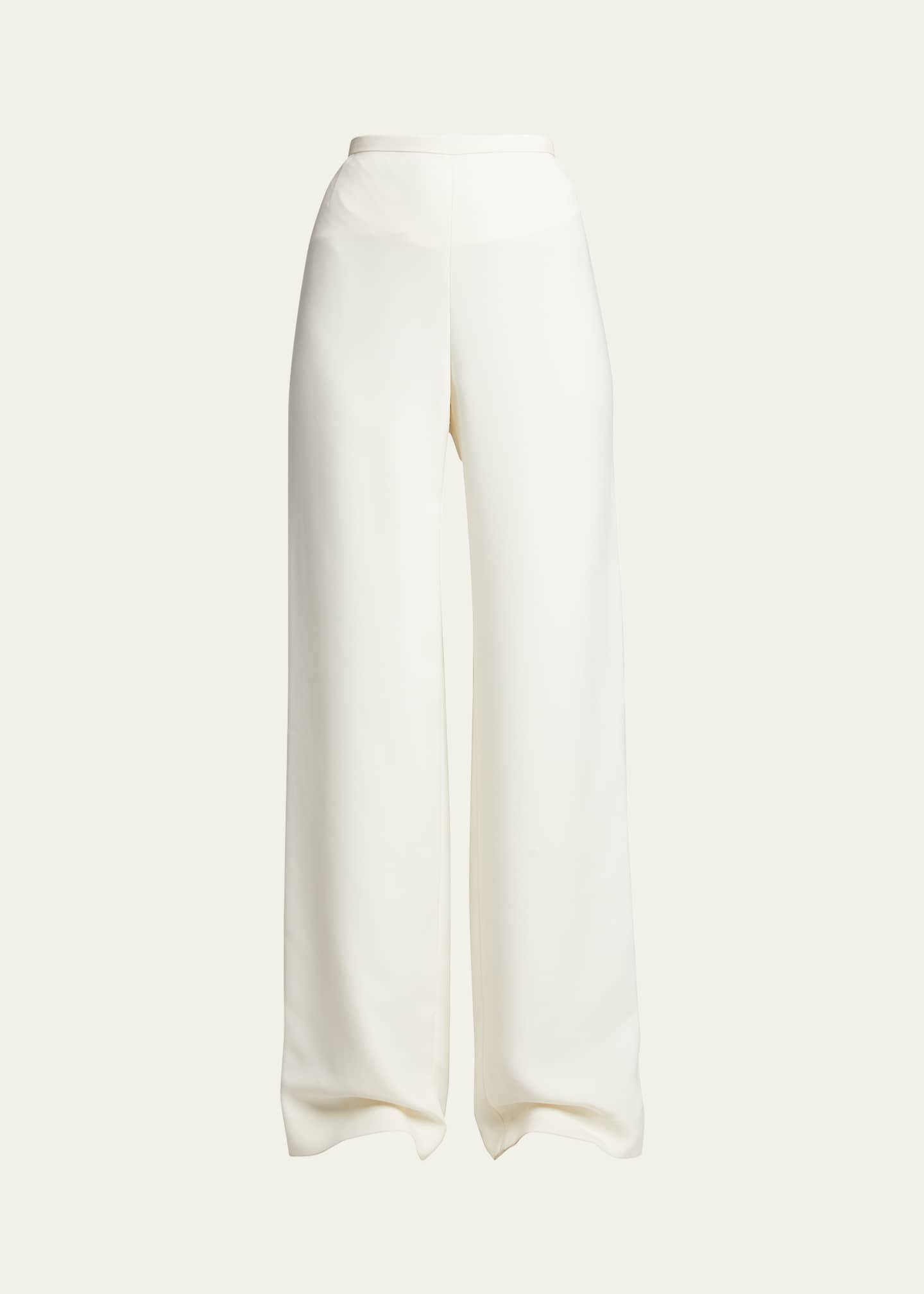 THE ROW Roger Wide-Leg Viscose-Wool Pants - Bergdorf Goodman