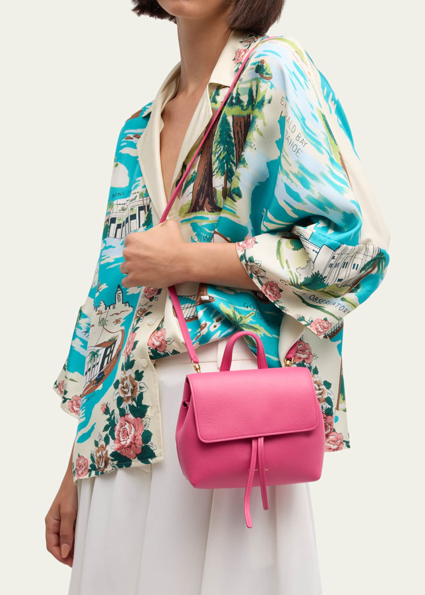 Mansur Gavriel Lady Mini Soft Leather Messenger Bag