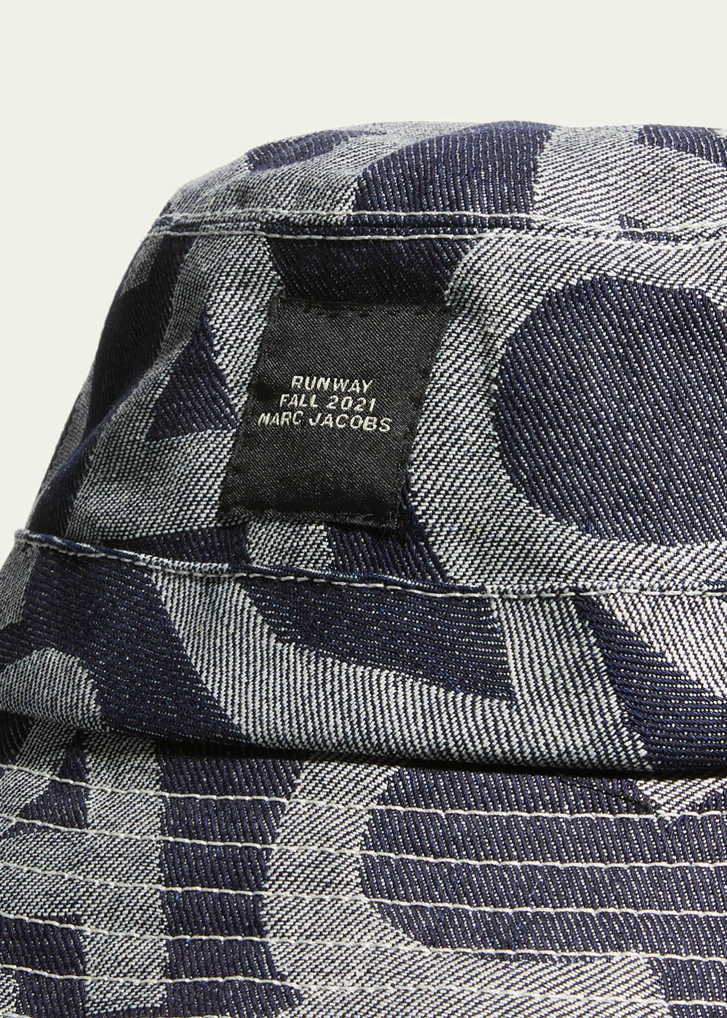 Marc Jacobs Denim Logo-Embroidered Bucket Hat - Bergdorf Goodman