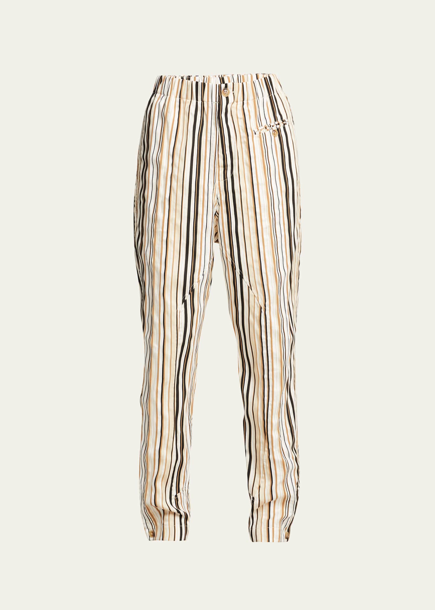 Bassike Stripe Gusset Tapered Pants Bergdorf Goodman