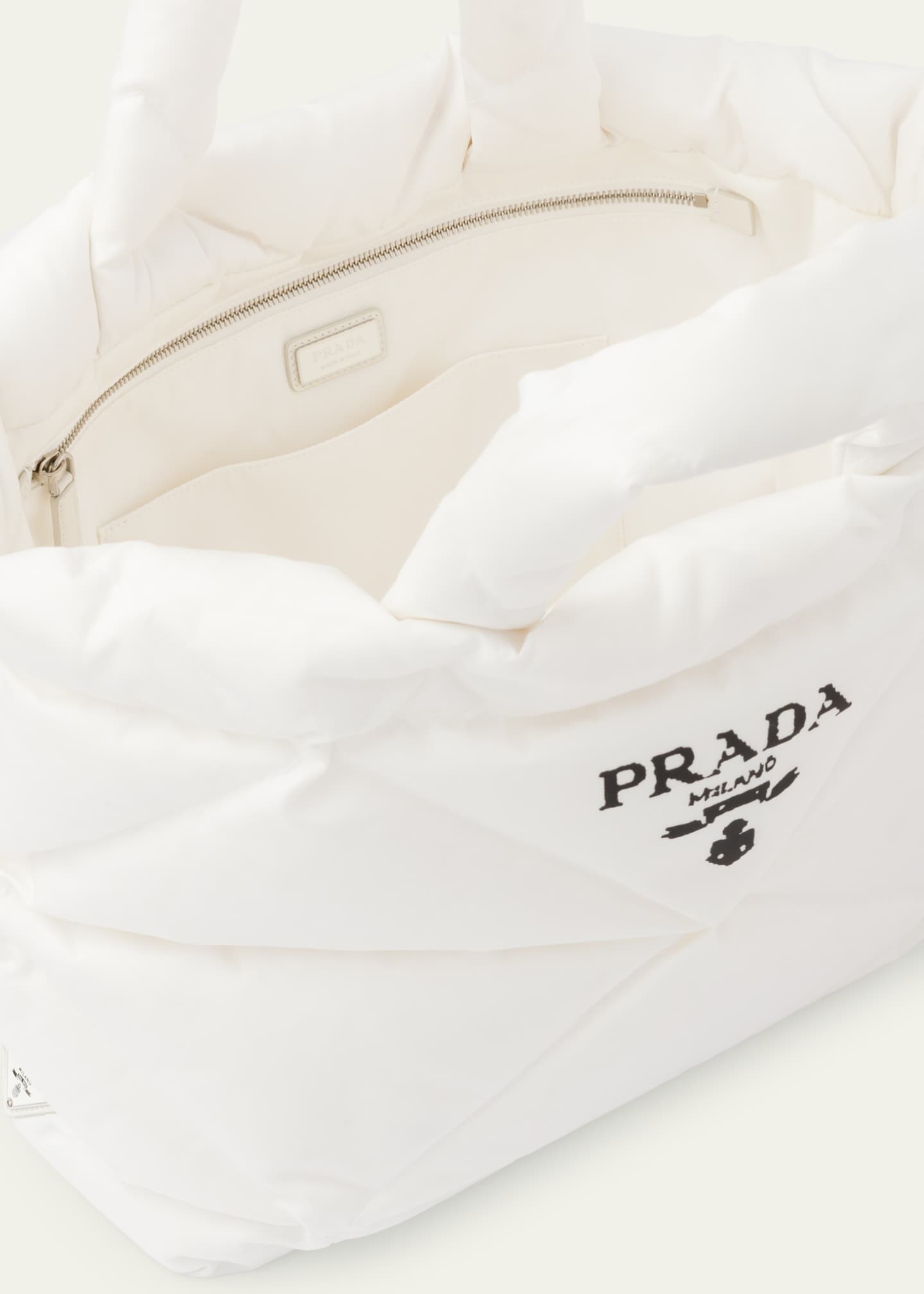 Prada Triangle Padded Re-Nylon Tote Bag Image 4 of 5