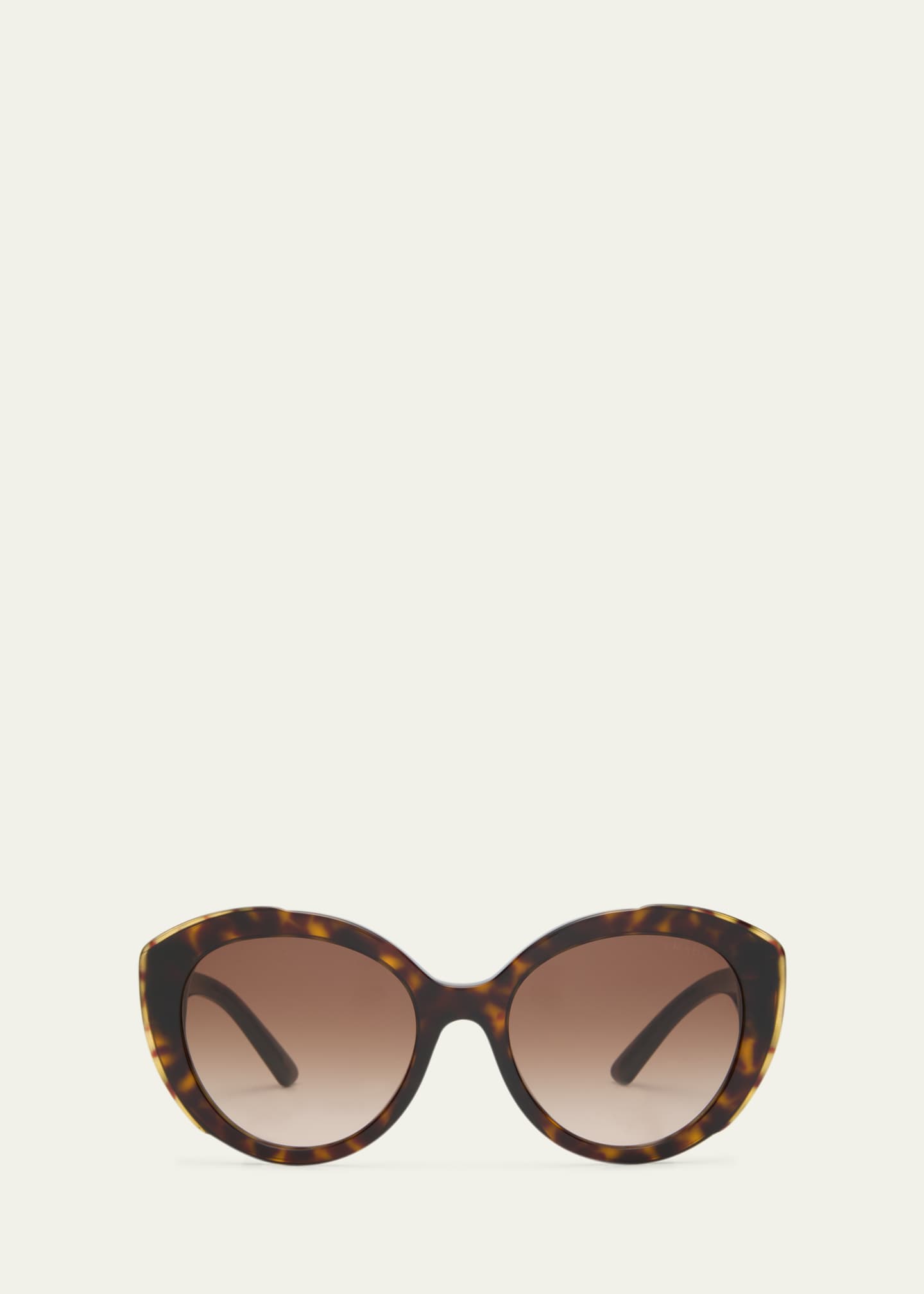 PR 01YS Oval Acetate Sunglasses