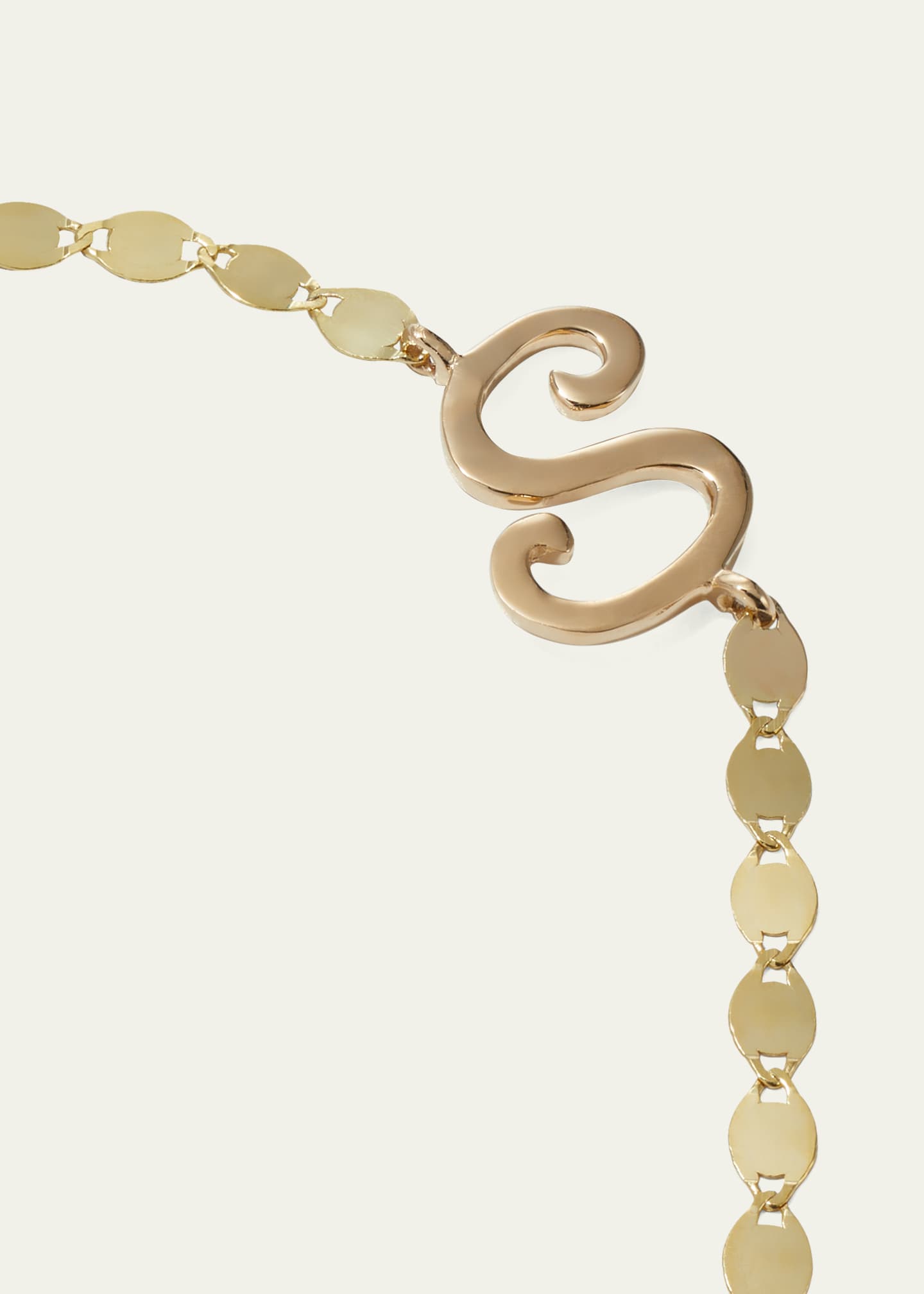Lana Micro Cursive Initial Bracelet Image 3 of 4