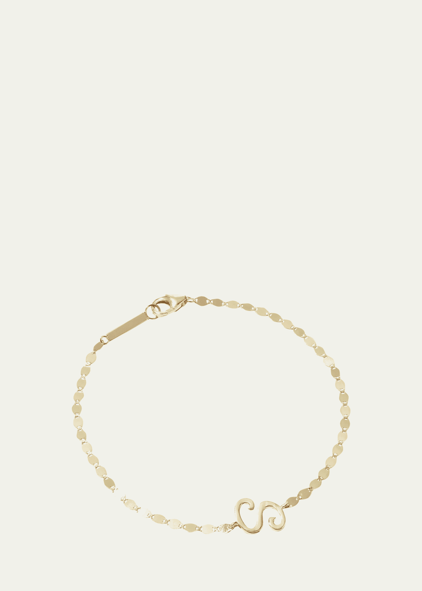 Lana Micro Cursive Initial Bracelet Image 1 of 4