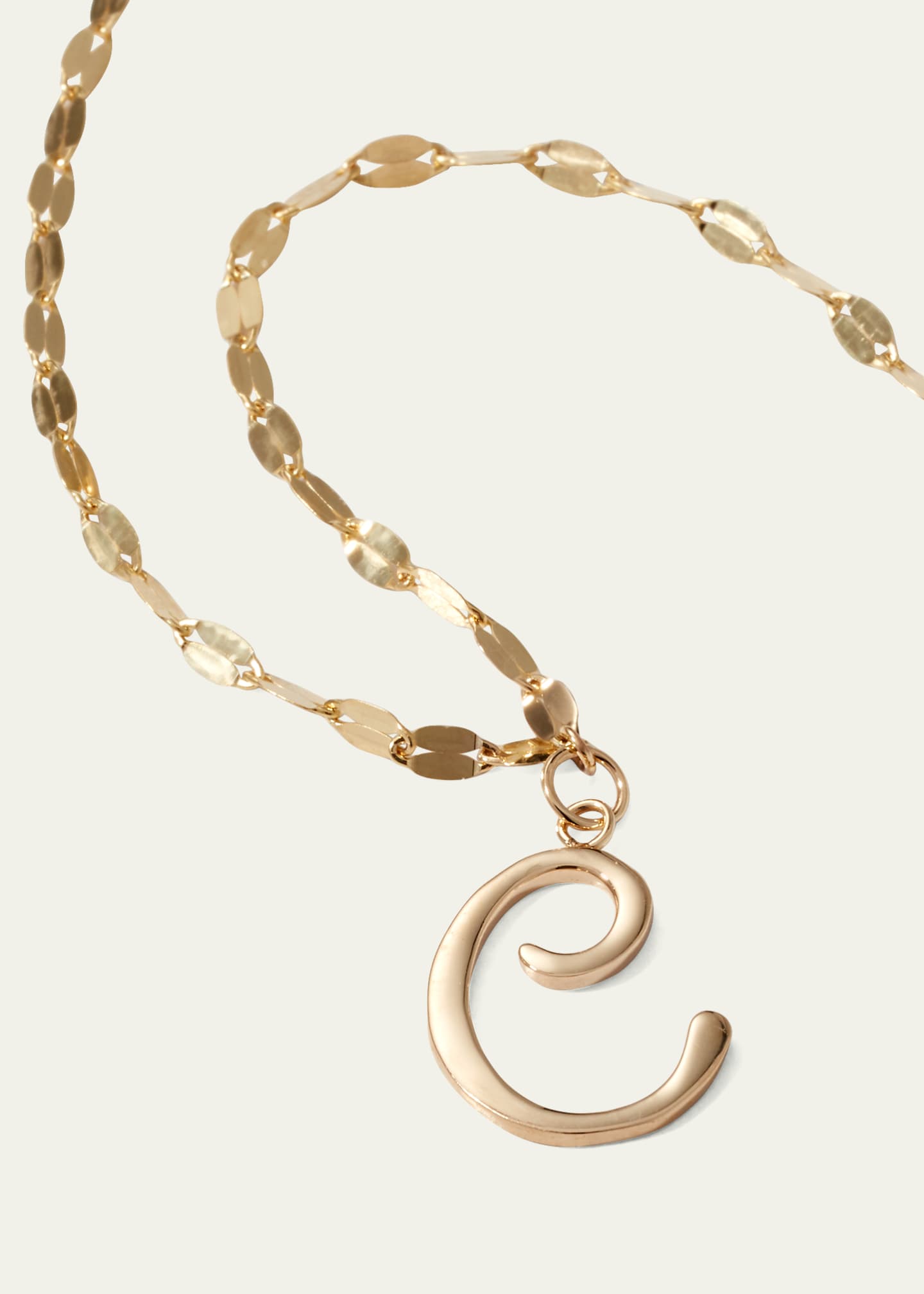 Lana Micro Cursive Initial Necklace Image 3 of 4