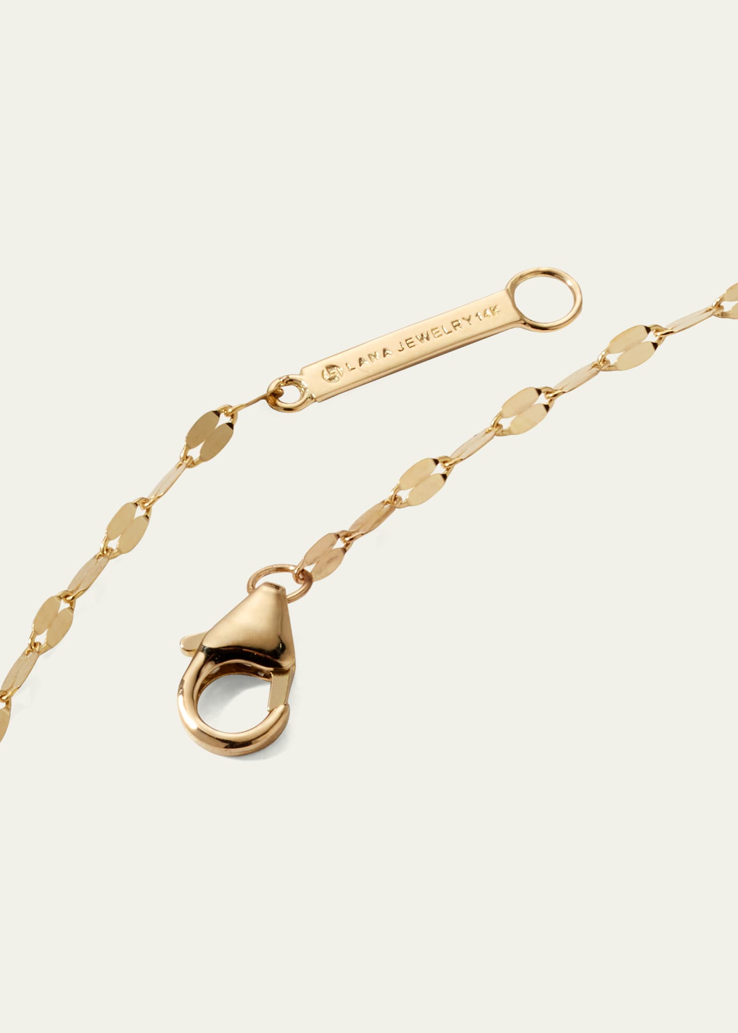 Lana Micro Cursive Initial Necklace Image 4 of 4