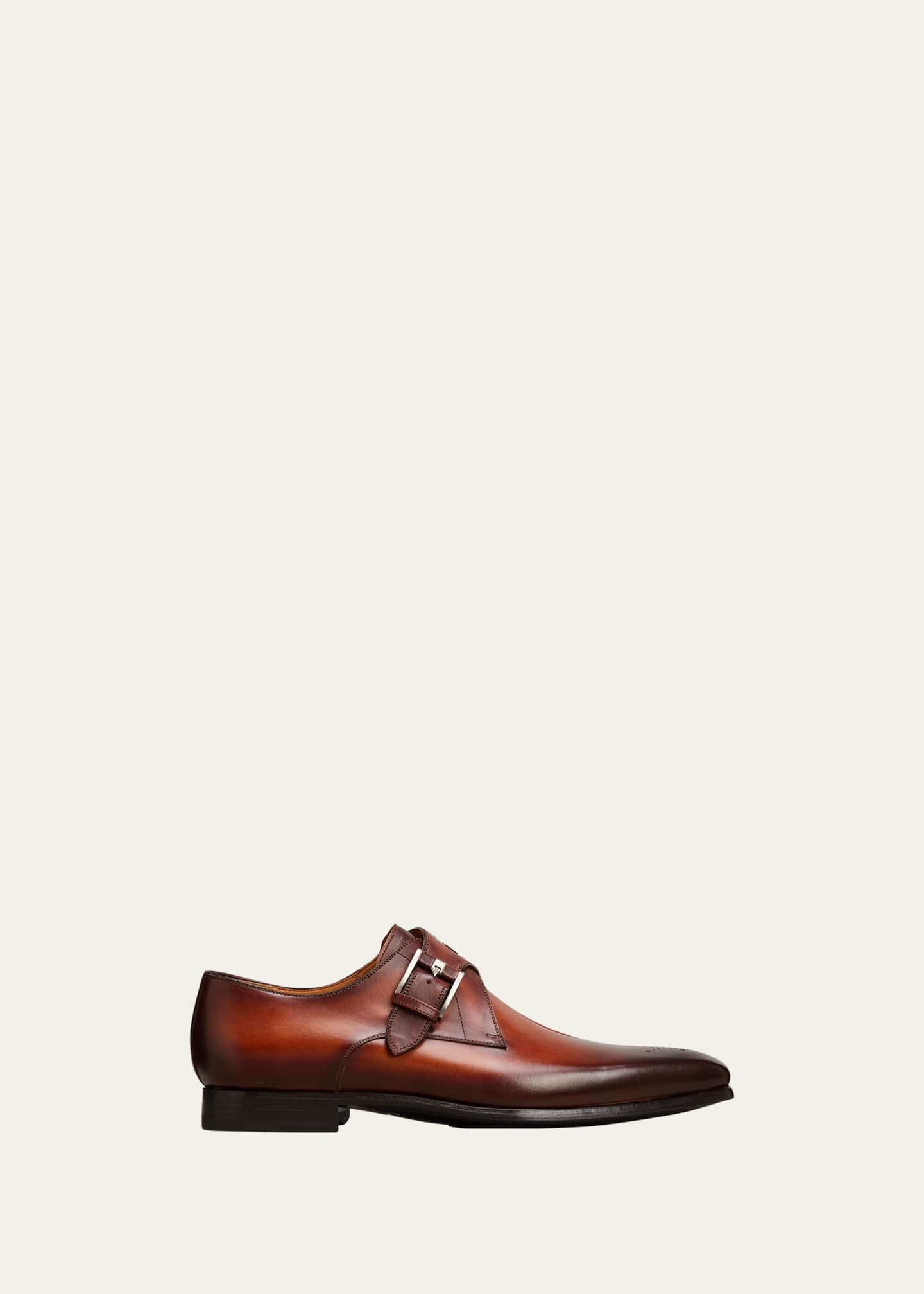 Magnanni carey leather monk loafer cheap