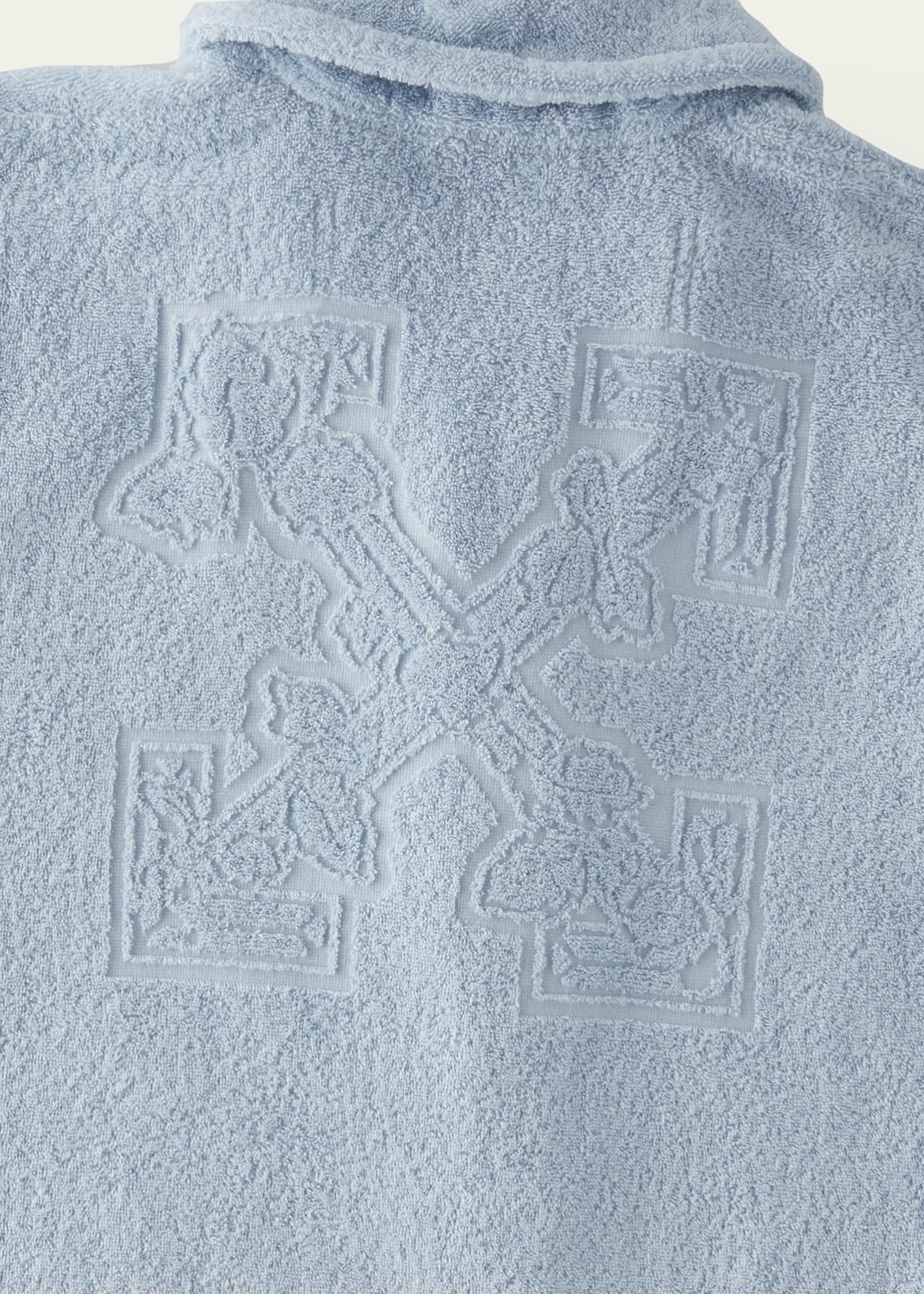 Off White Swimming Man Logo Bathrobe