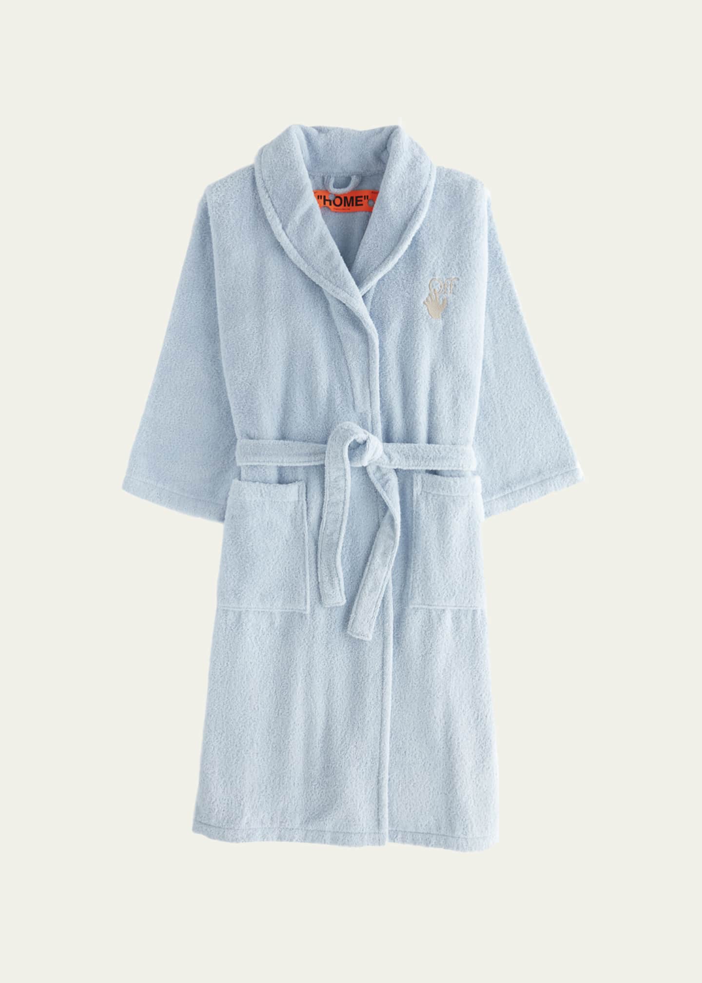 Off white dressing gown hot sale