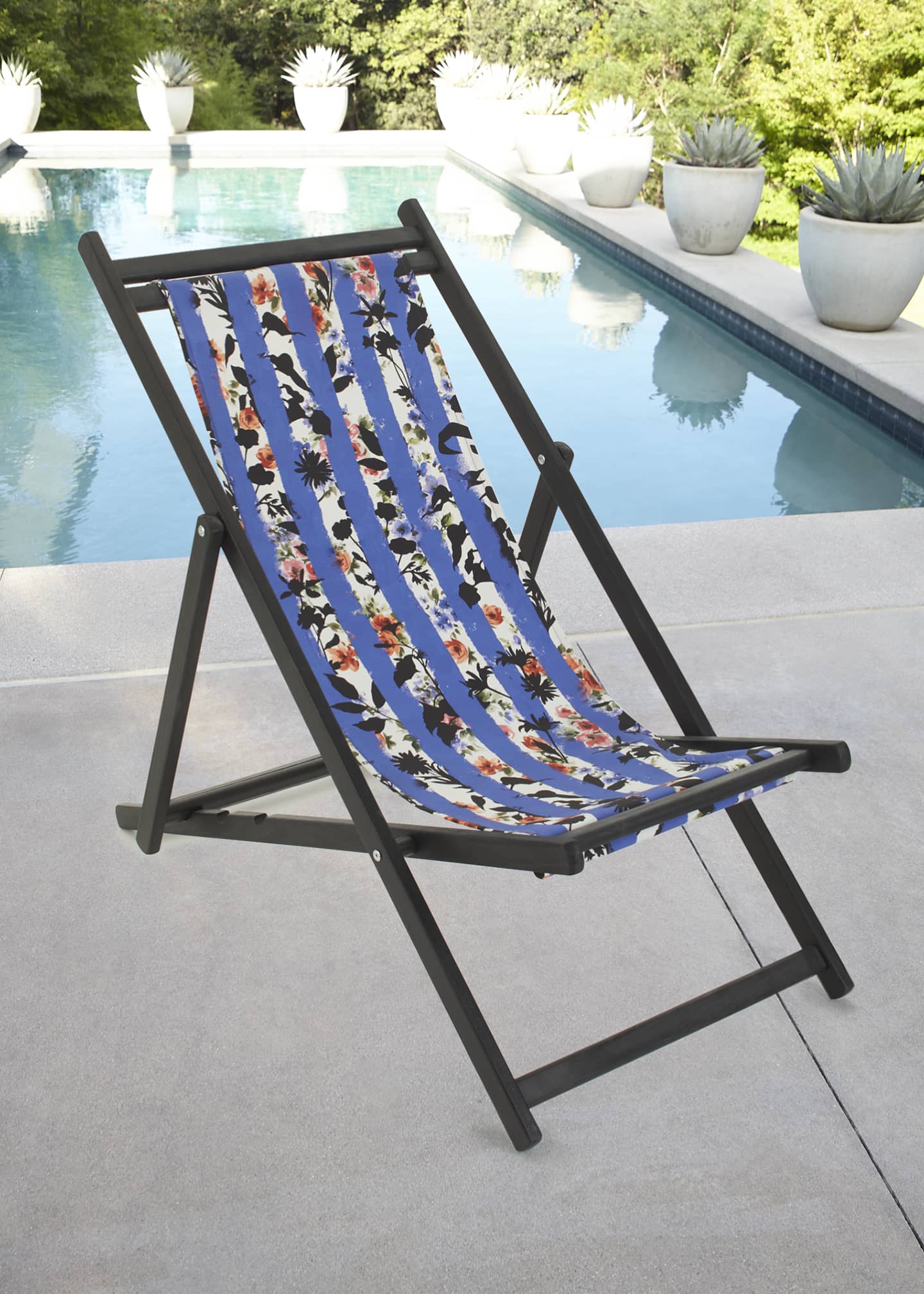 Off-White Striped Deck Chair - Bergdorf Goodman