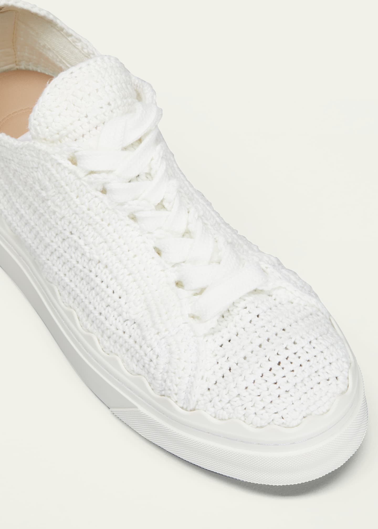 Chloe Lauren Crochet LowTop Sneakers Bergdorf Goodman