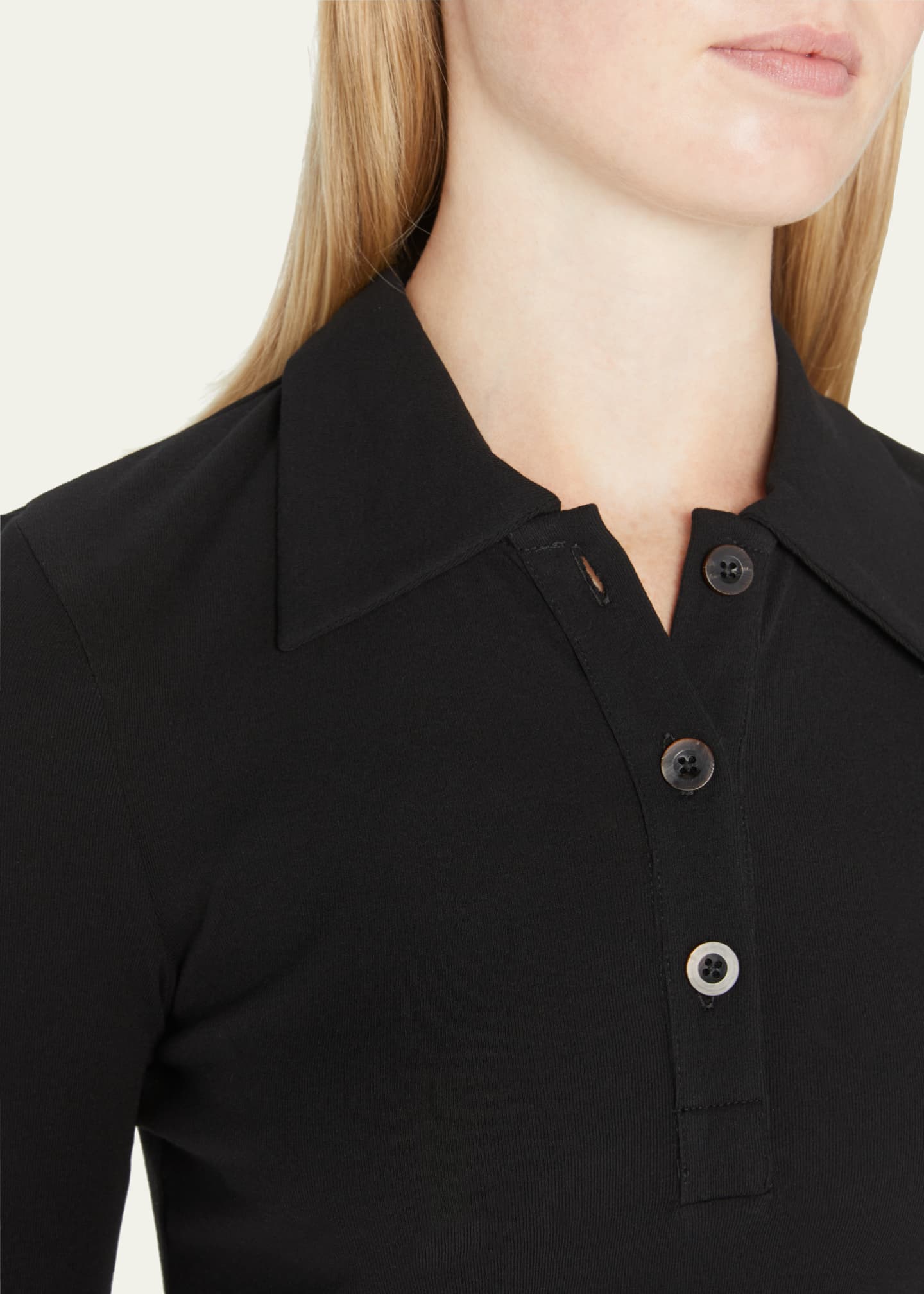 Rosetta Getty Fitted Polo T-Shirt - Bergdorf Goodman