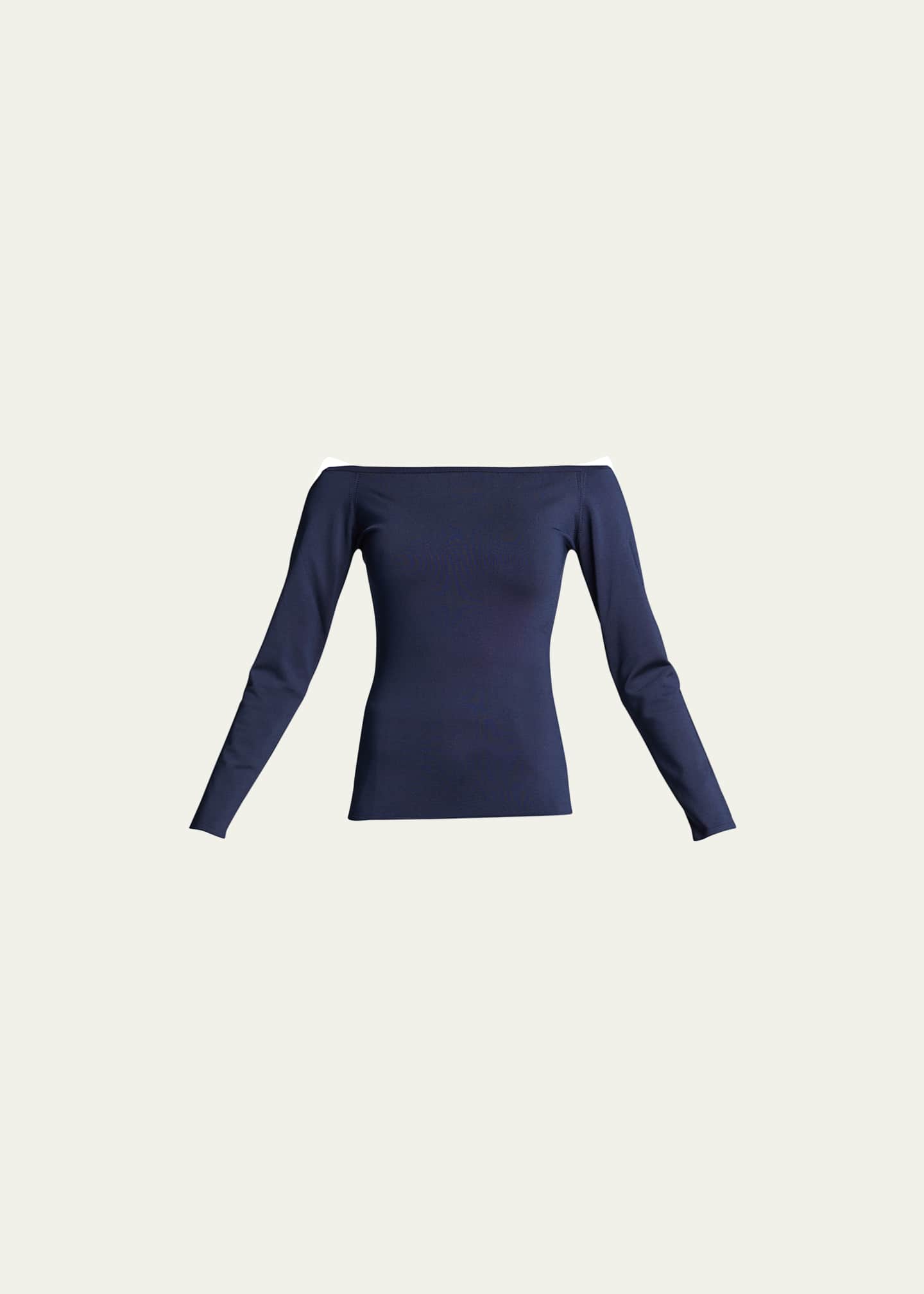 Ralph Lauren Collection Off-the-Shoulder Silk Sweater - Bergdorf Goodman