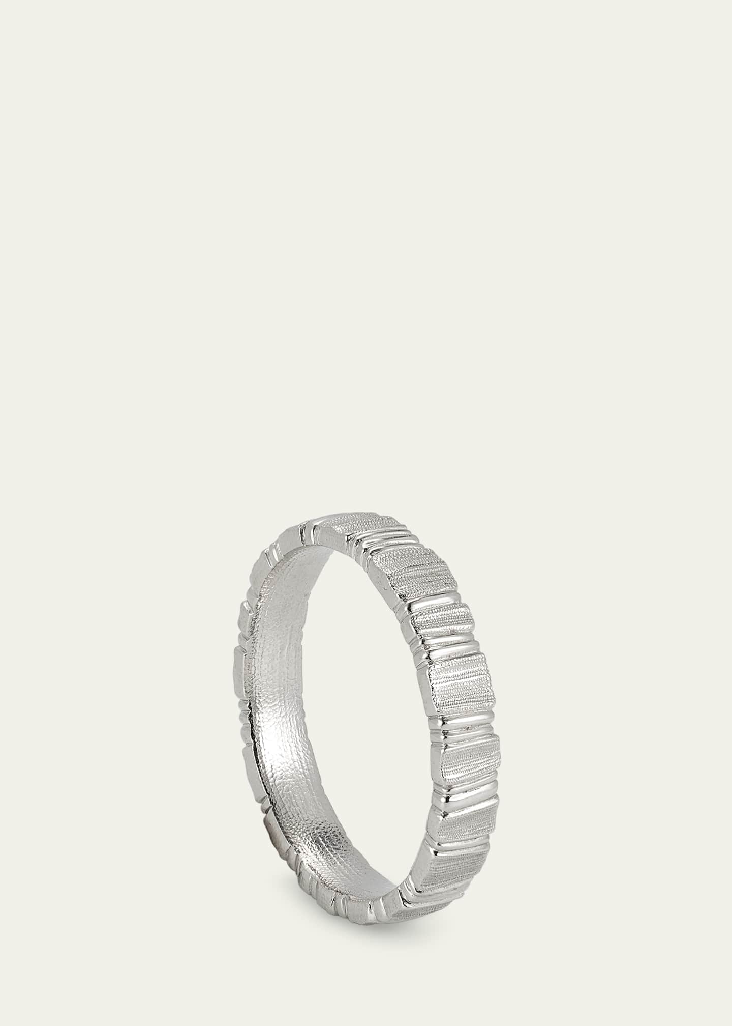 Alex Sepkus Keystone Band in Platinum, 4.5mm Image 3 of 4